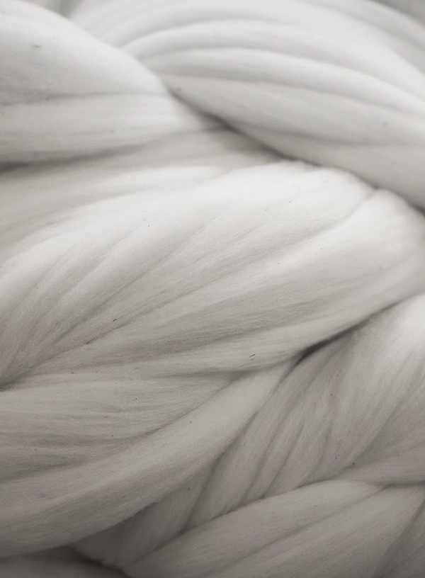 Fibra de lână merino.
