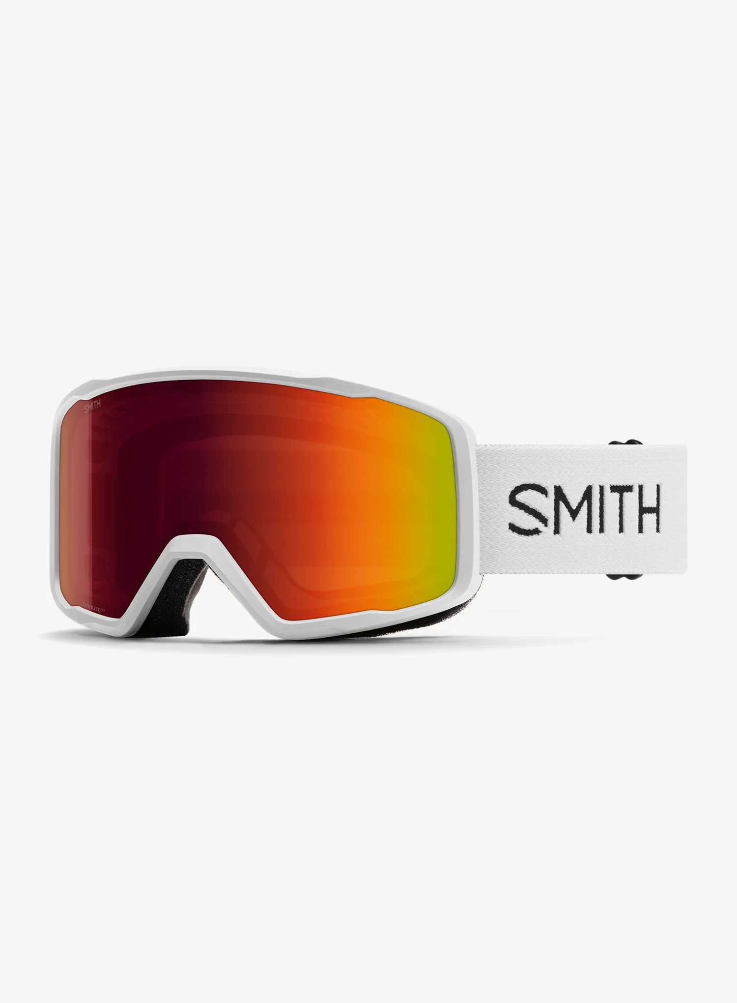 Ochelari schi Smith Tribute - white/red solx mirror antifog