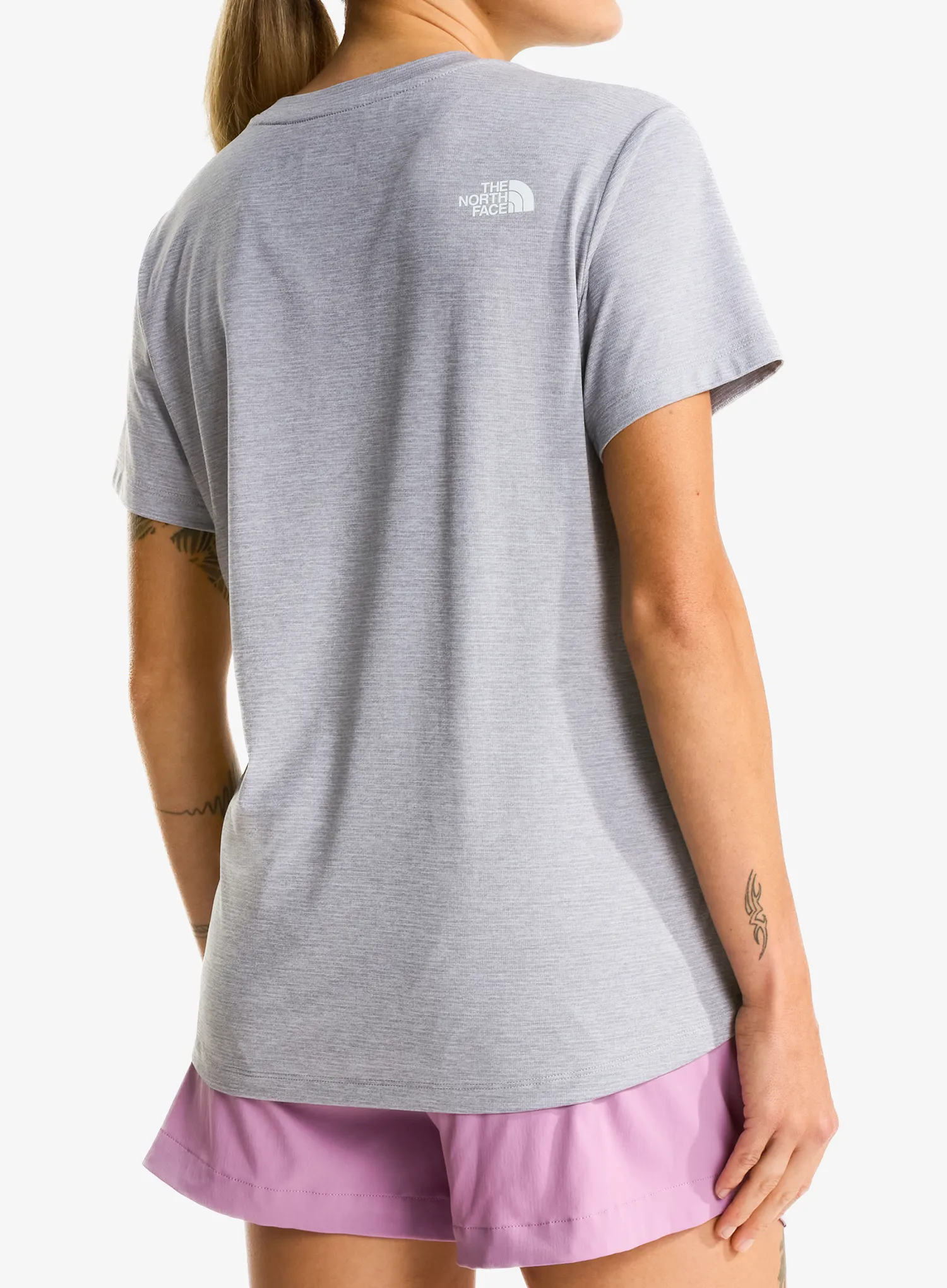 Tricou femei The North Face Flex S/S Tee Reg - pale grey heather