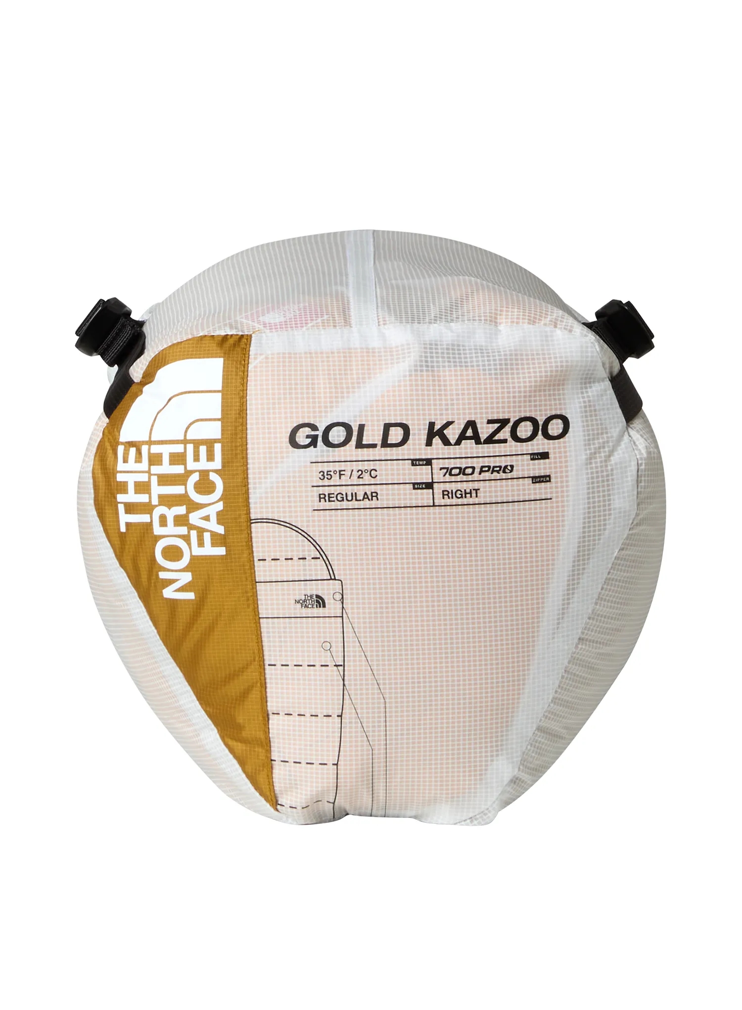 Sac de dormit matlasat The North Face Gold Kazoo Eco (198 cm) - citrine yellow/citrine yellow