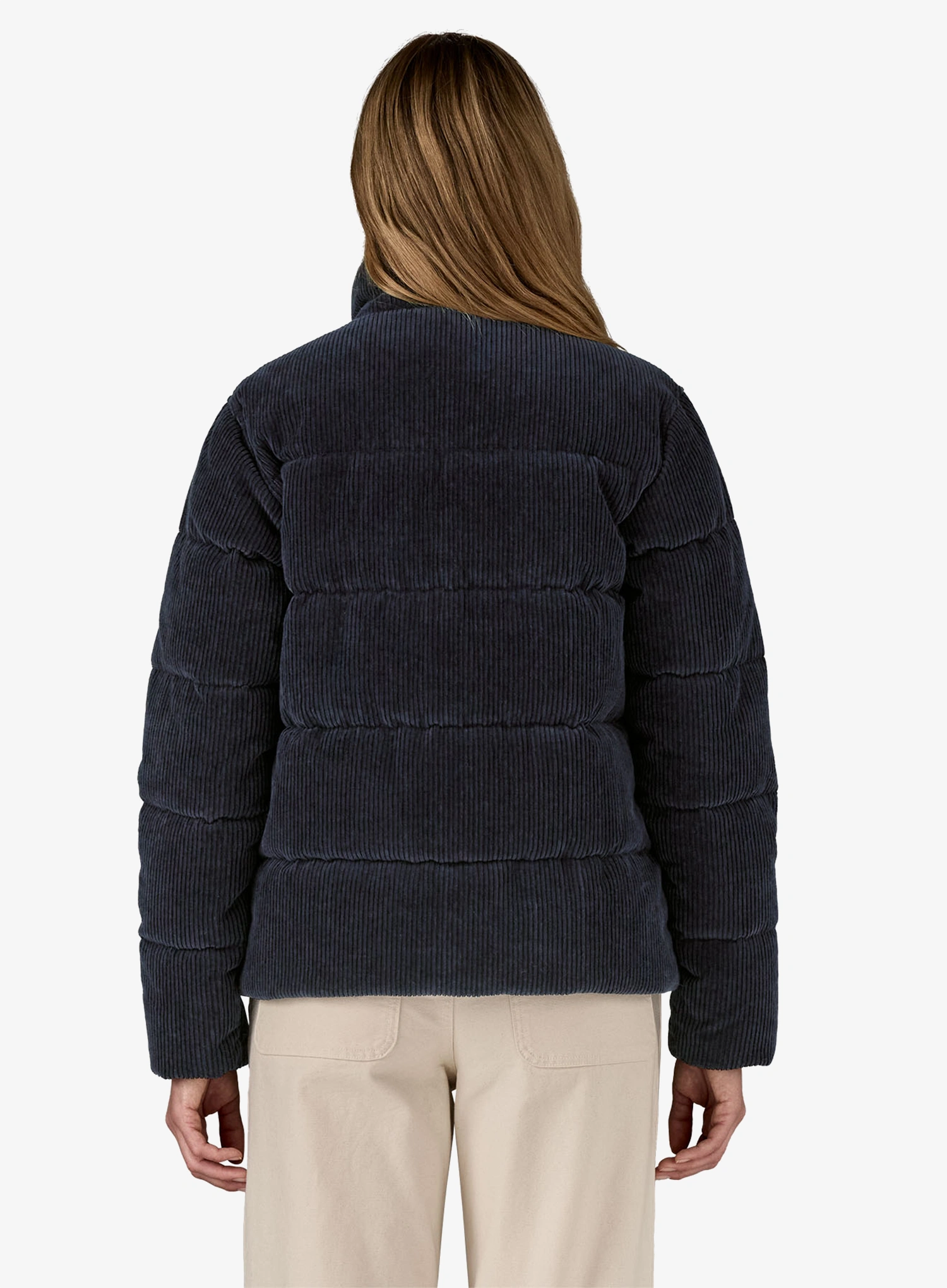 Geaca matlasata femei Patagonia Cord Fjord Jacket - sunken blue