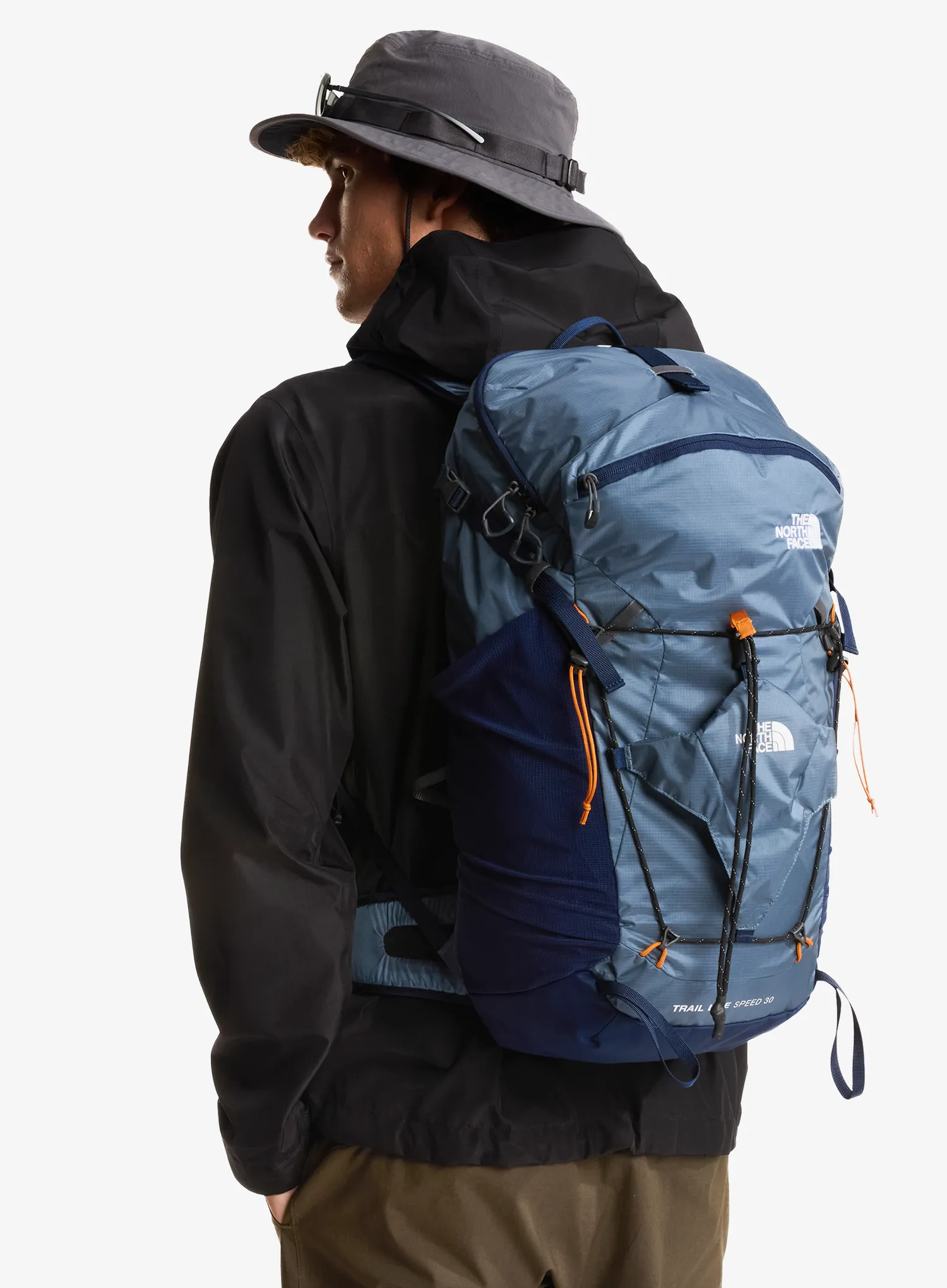 Rucsac ciclism The North Face Trail Lite Speed 30 - grey/navy/dust orange