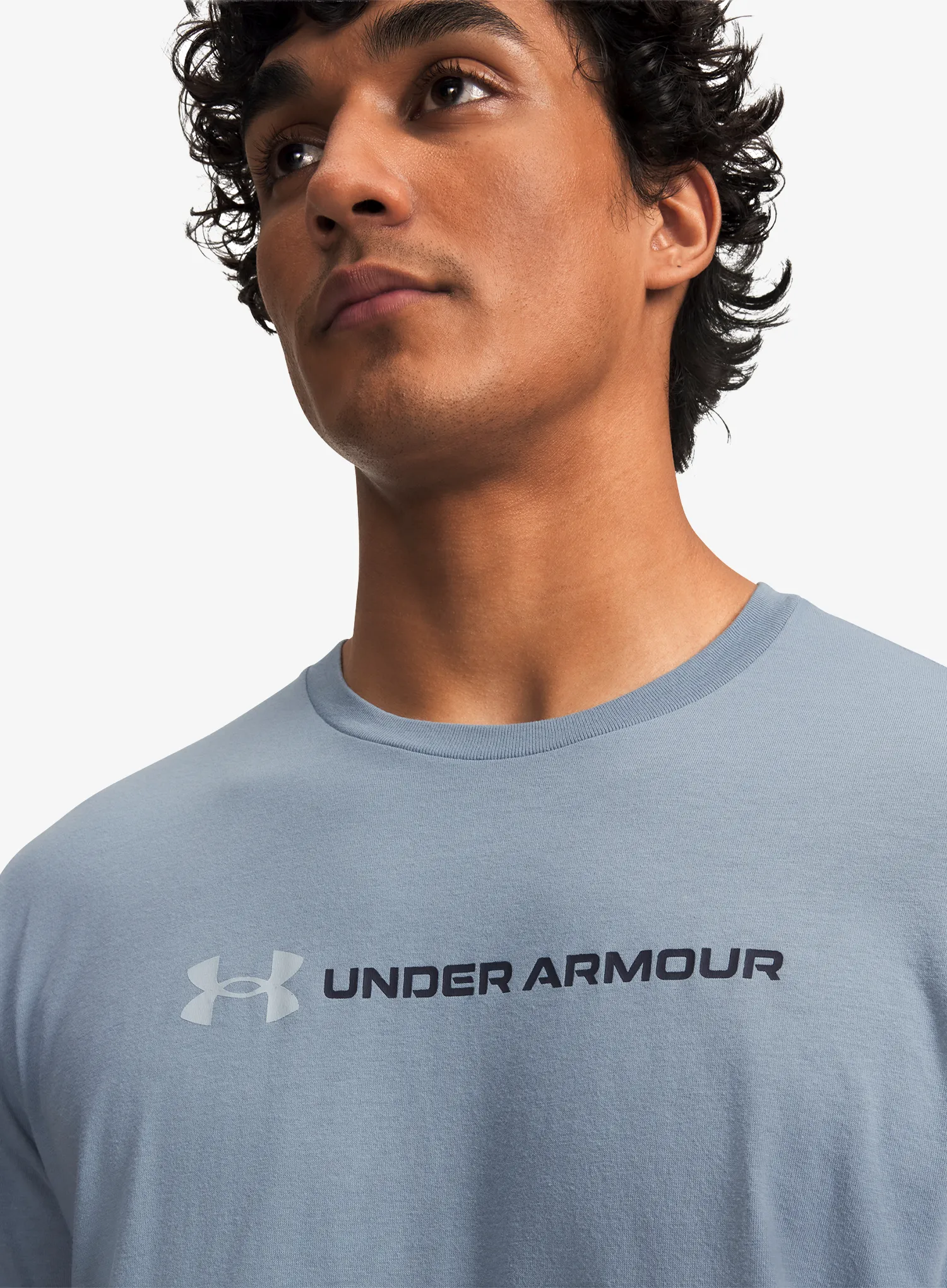 Tricou bumbac Under Armour Logo WM SS - blue wind/blue fog