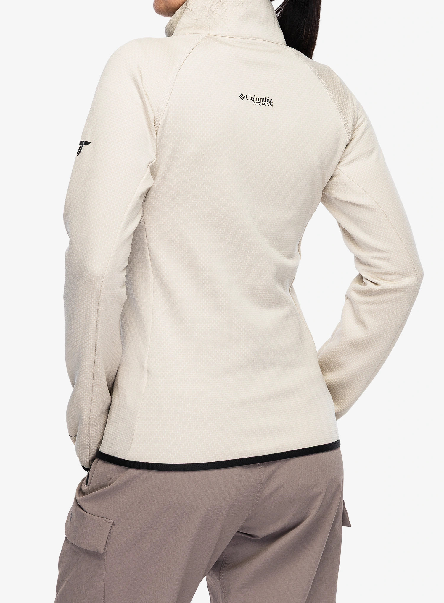 Hanorac fleece femei Columbia Triple Canyon Grid Fleece Full Zip - dark stone/black