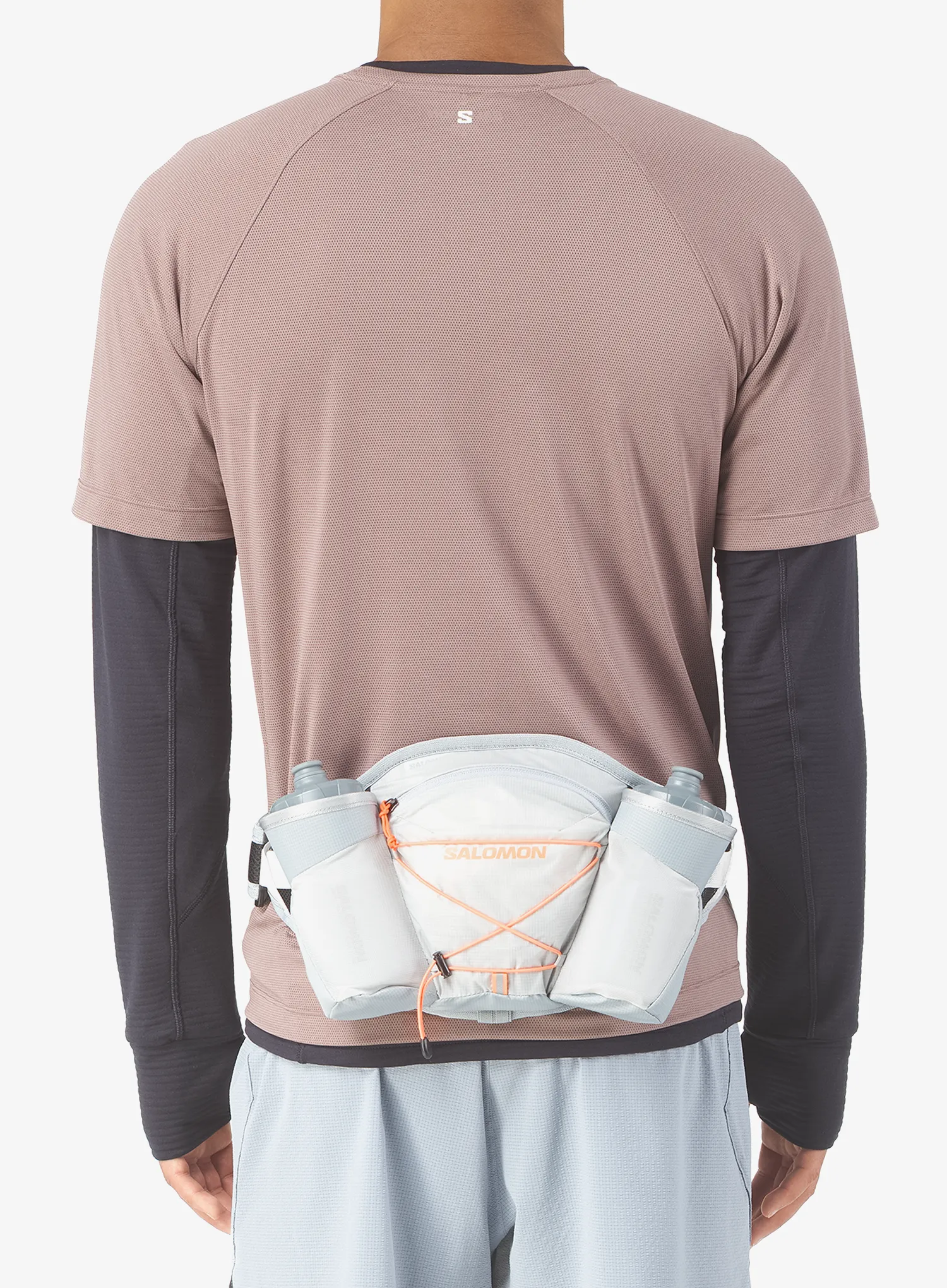 Centura alergare Salomon Cross Belt 2 Bottles - gray violet/quarry