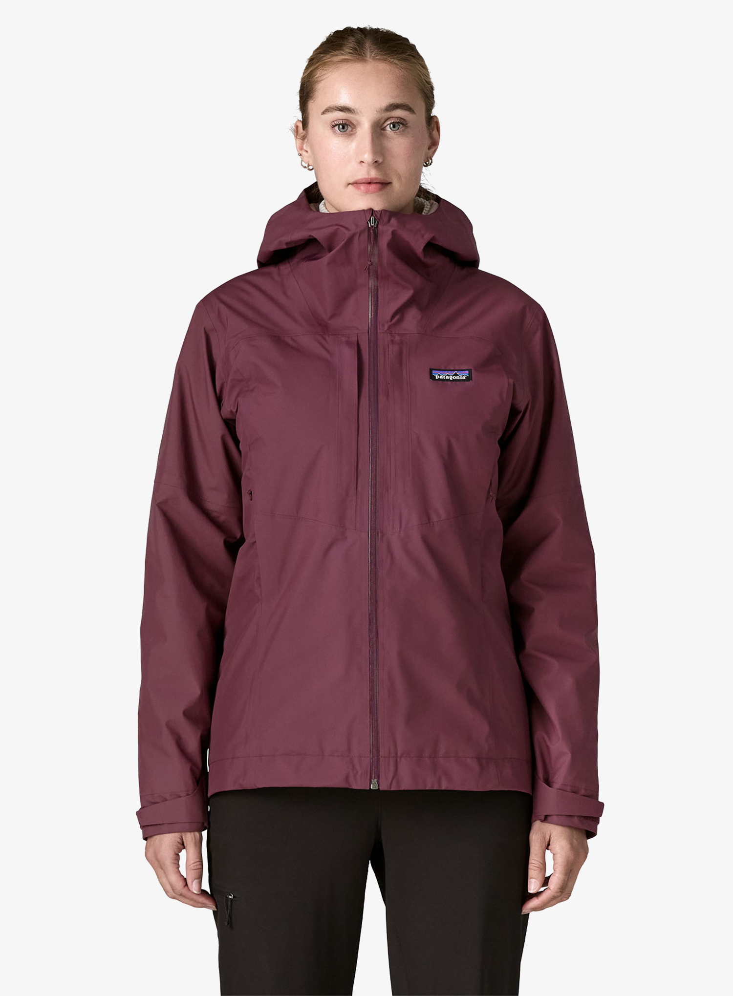 Geaca femei Patagonia Insulated Boulder Fork Rain Jacket - berry fig