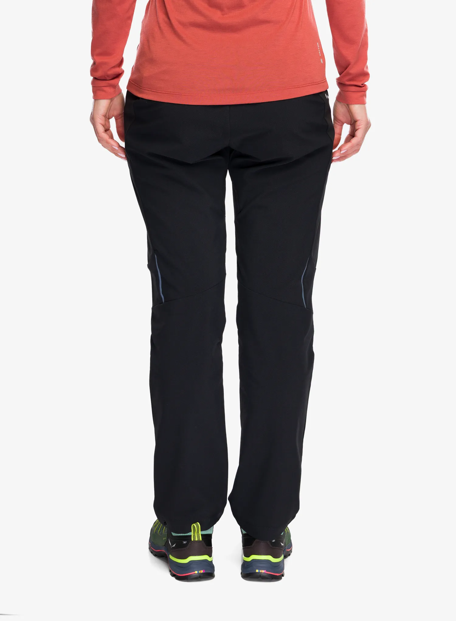 Pantaloni softshell femei Salewa Pedroc Sw Dst Wind Pant - black out