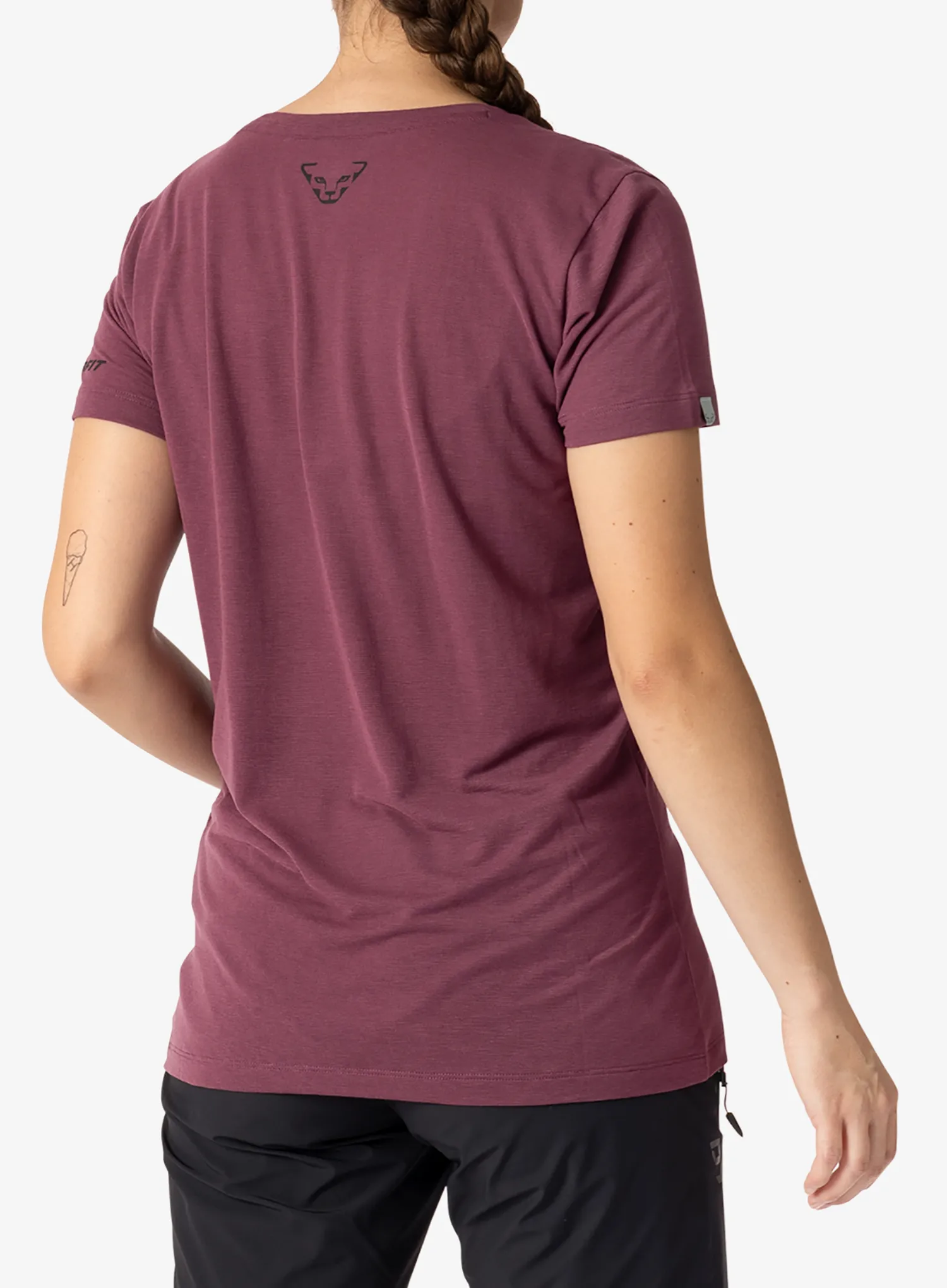 Tricou cu imprimeu femei Dynafit Transalper Graphic S/S Tee - amaranth