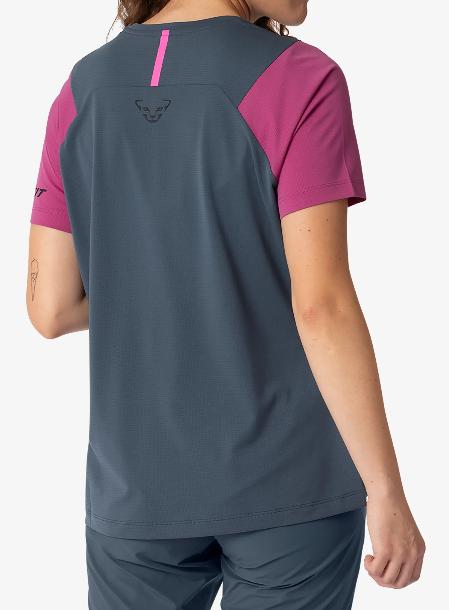 Tricou alergare femei Dynafit Transalper S/S Tee - magenta