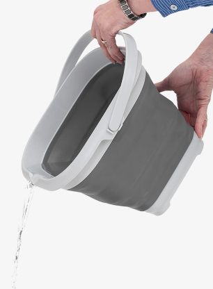 Gălețică Outwell Collaps Bucket Square w/lid - grey mist