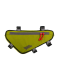 Geanta pe cadru Jack Pack Mały Waleń RGB - green