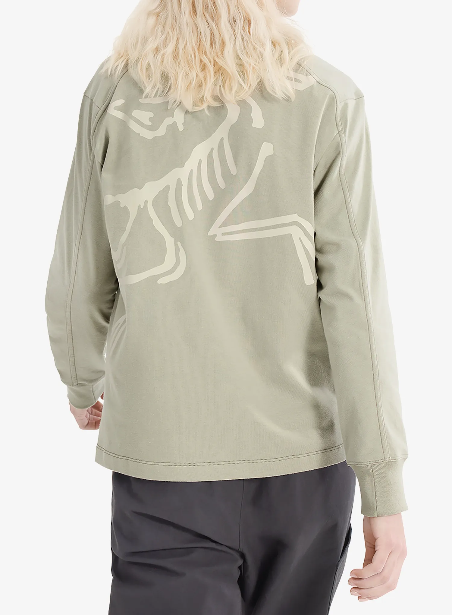 Hanorac escaladă femei Arcteryx Kragg Cotton Bird Crew LS - habitat