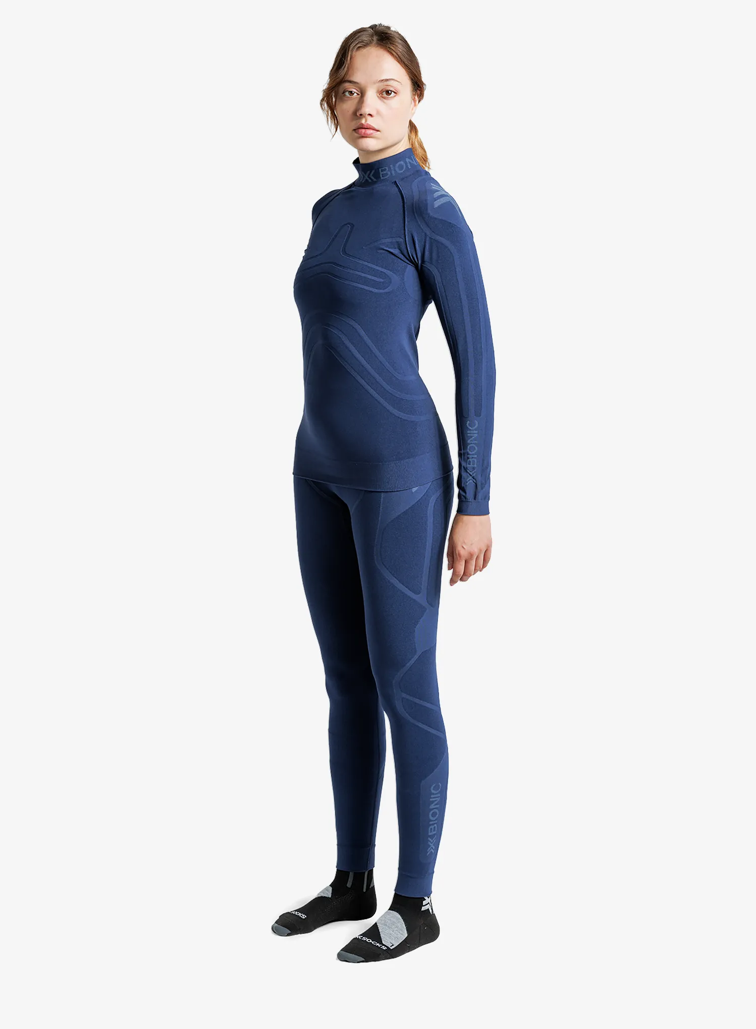 Bluza de corp femei X-Bionic Heatloop Shirt LS - marine