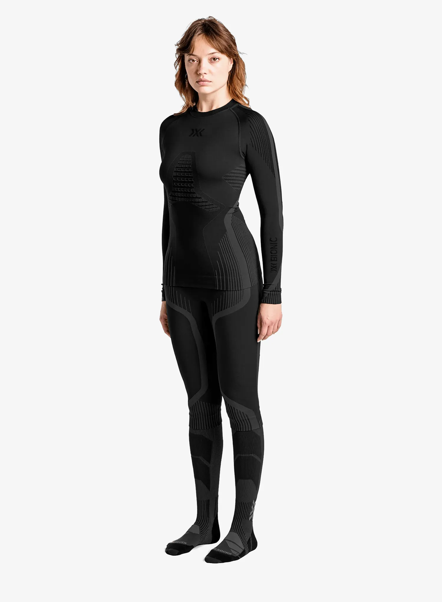 Bluza de corp femei X-Bionic Invent Shirt LS - x black