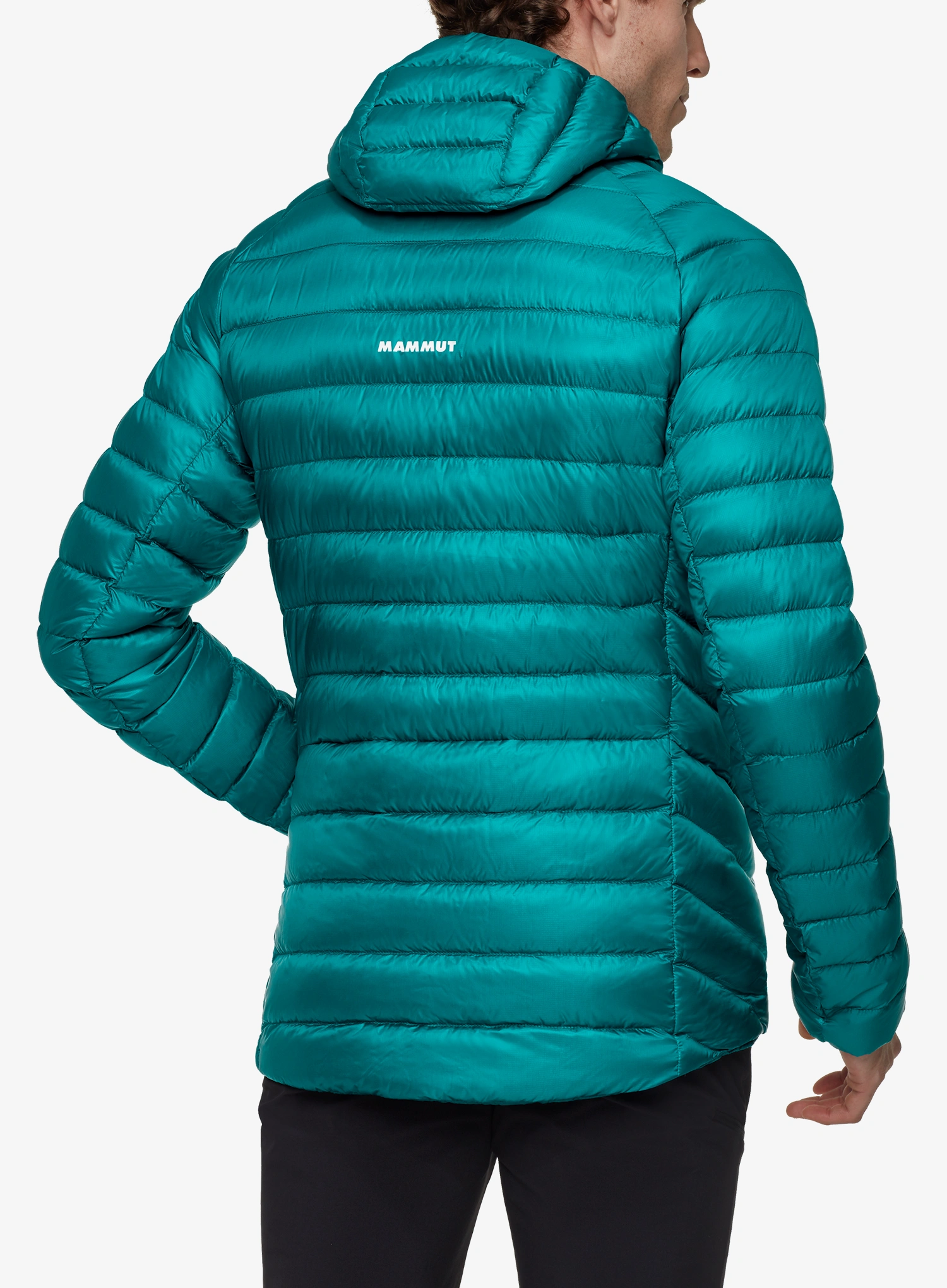 Geaca matlasata Mammut Broad Peak IN Hooded Jacket - deep teal/black