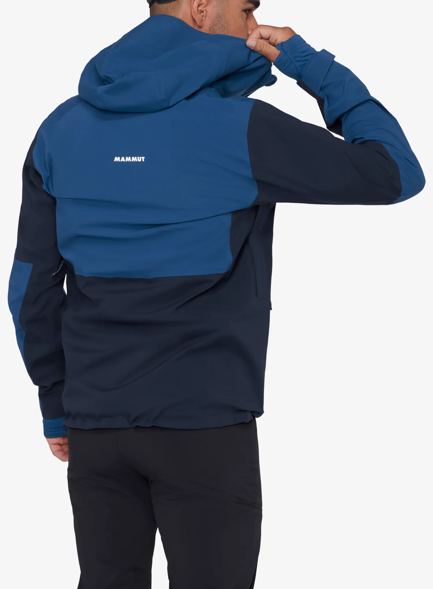 Geaca impermeabila Mammut Linard Guide HS Hooded Jacket - marine/tschiel