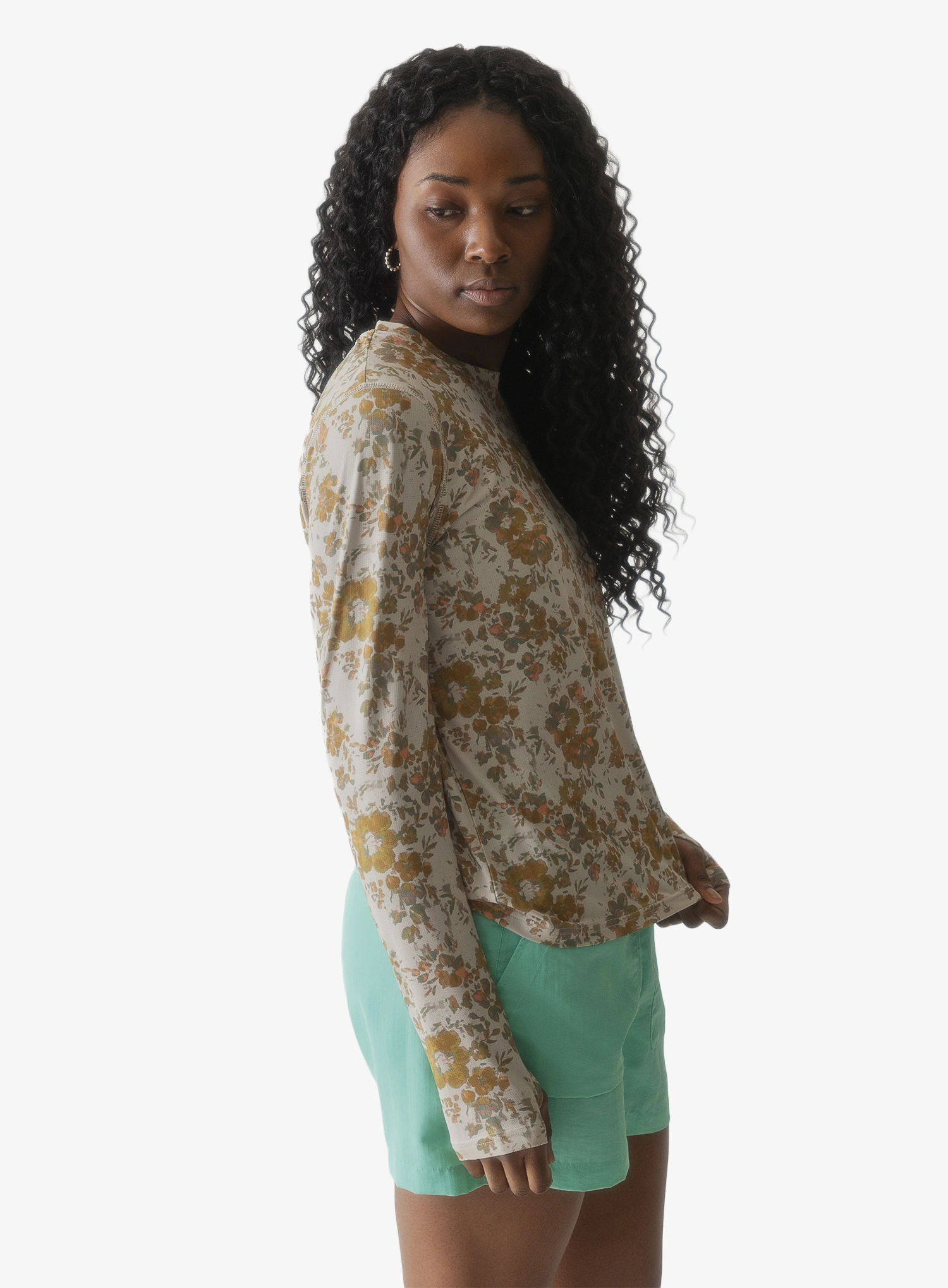 Hanorac fara gluga femei Kavu Sunlite Crew - soft bloom