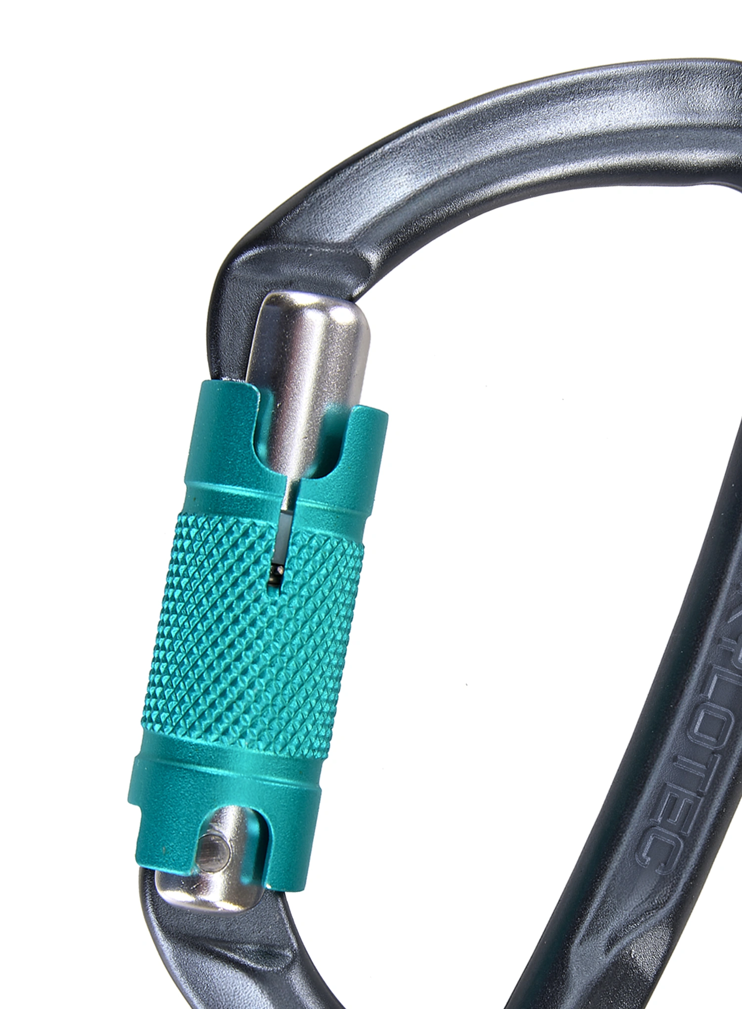 Carabiniera escalada SKYLOTEC Lime WG - anthracite/aquamarine