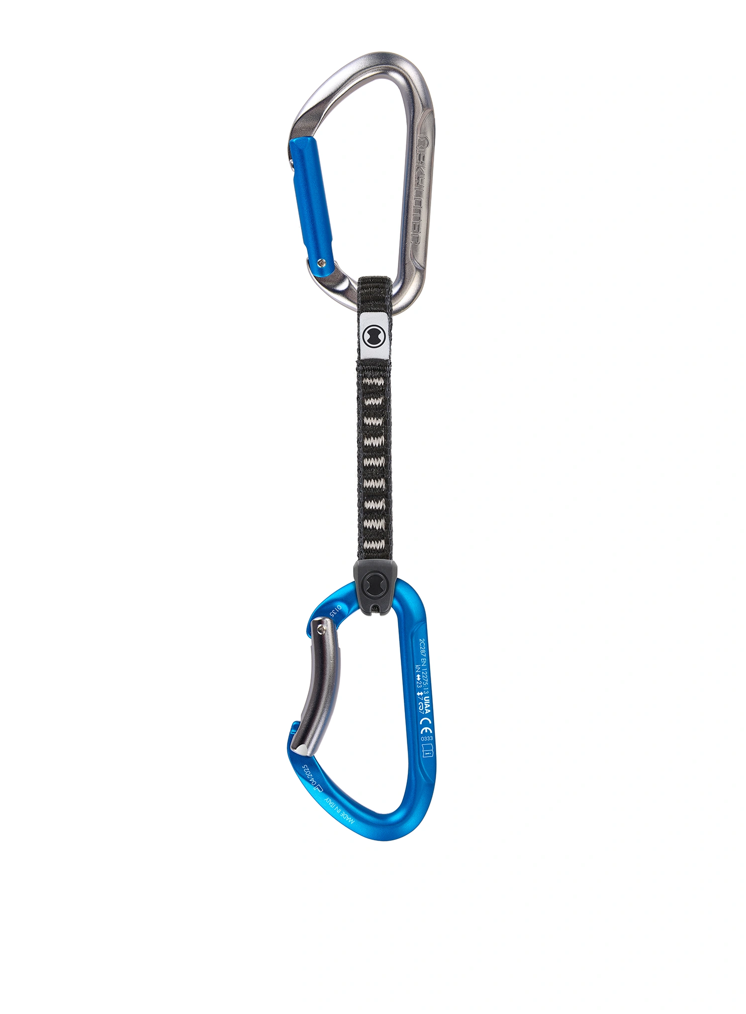 Bucle echipate SKYLOTEC Salto UL - 6 Pack 12 cm - titanium/electricblue