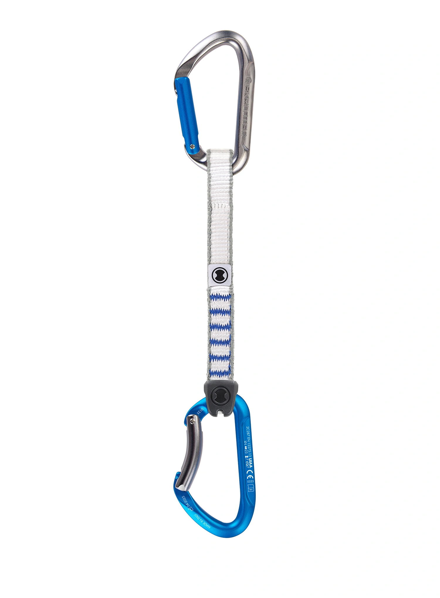 Bucle echipate SKYLOTEC Salto NY - 6 Pack 17 cm - titanium/electricblue