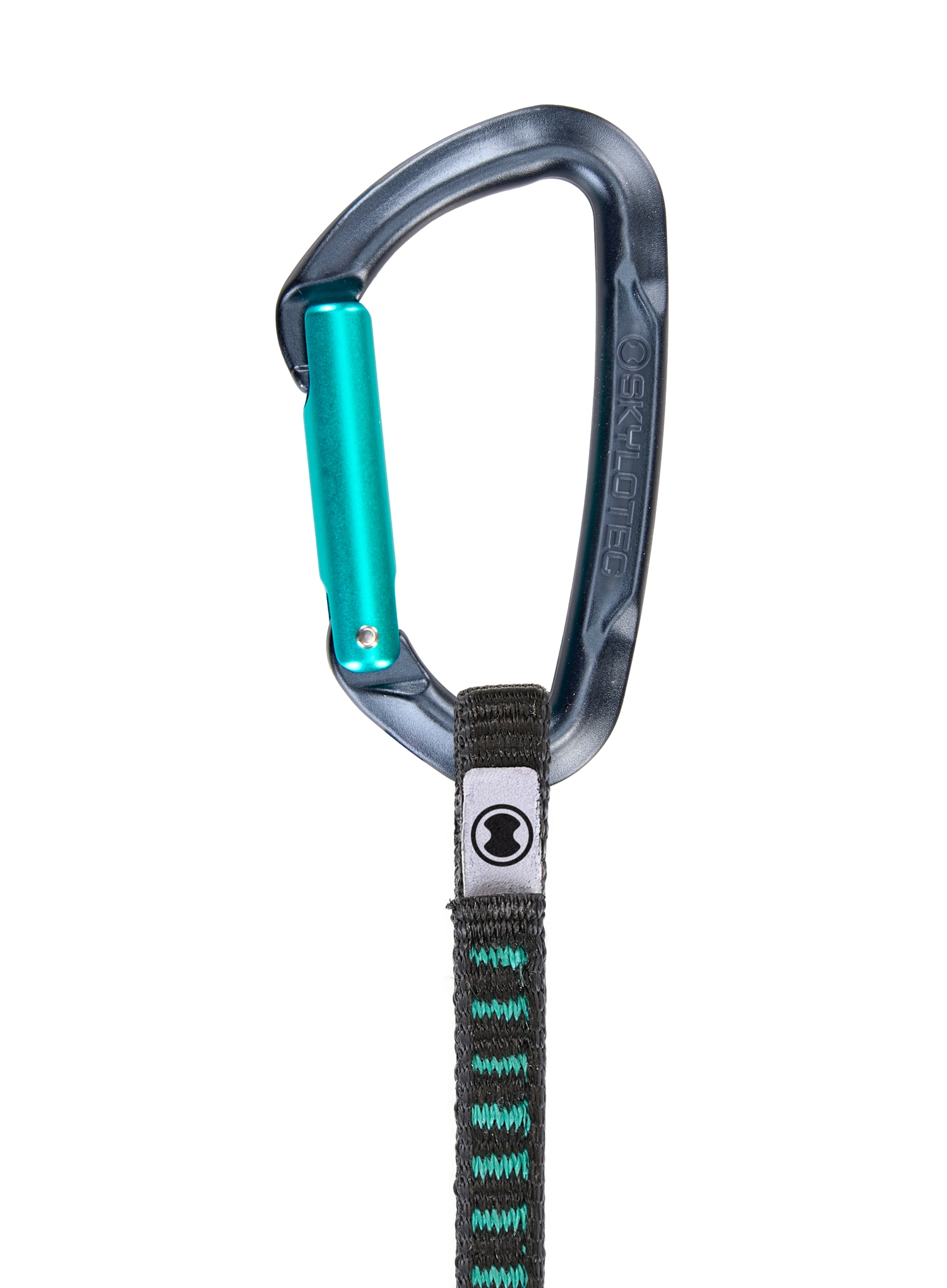 Buclă echipată escalada SKYLOTEC Lime Set UL 12 cm - anthracite/aquamarine