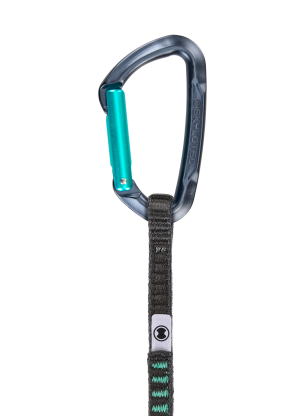 Buclă echipată escalada SKYLOTEC Lime Set UL 17 cm - anthracite/aquamarine