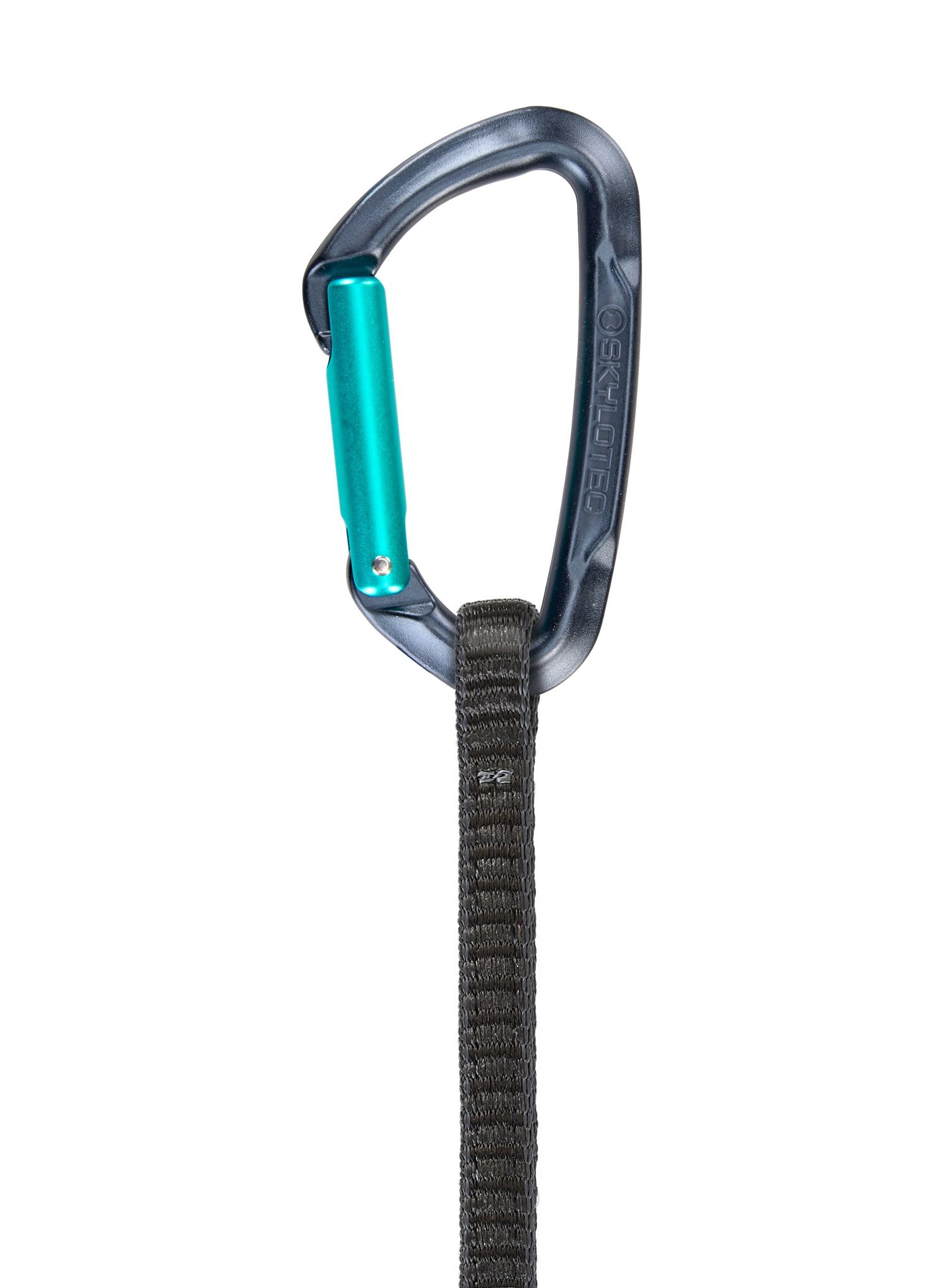 Buclă echipată escalada SKYLOTEC Lime Set UL 22 cm - anthracite/aquamarine