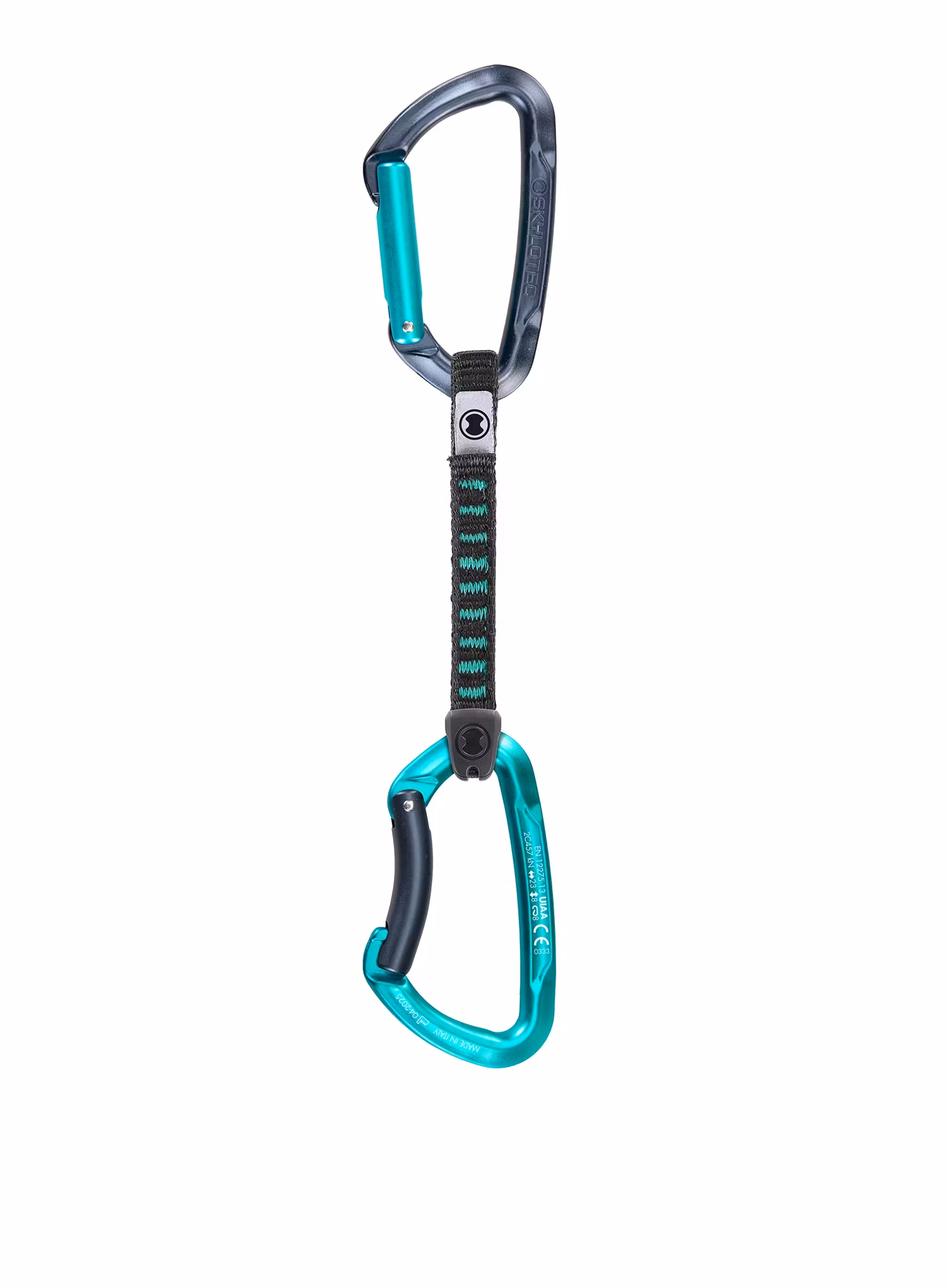 Bucle echipate SKYLOTEC Lime Set UL - 6 Pack 12 cm - anthracite/aquamarine