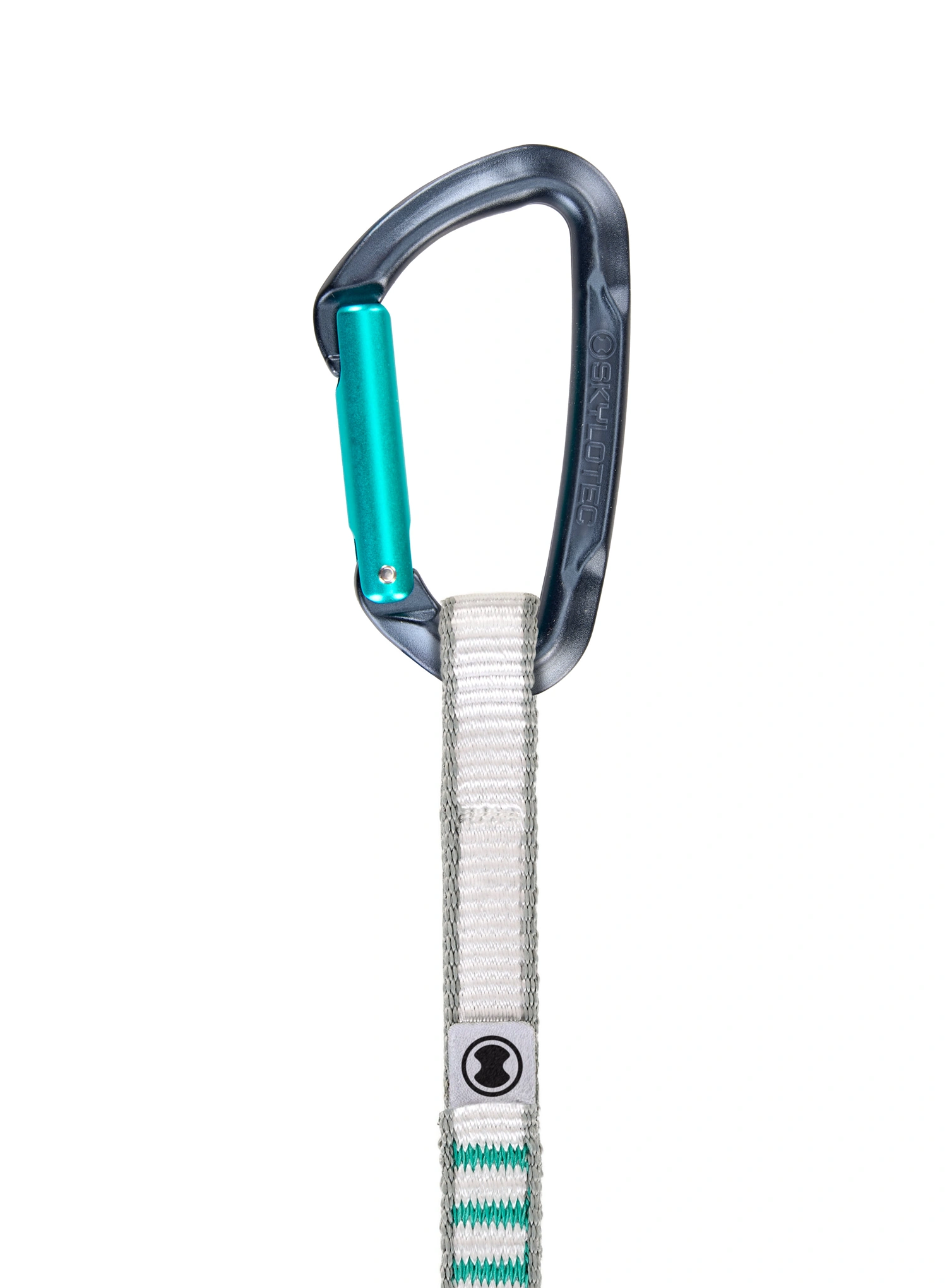 Buclă echipată escalada SKYLOTEC Lime Set NY 17 cm - anthracite/aquamarine