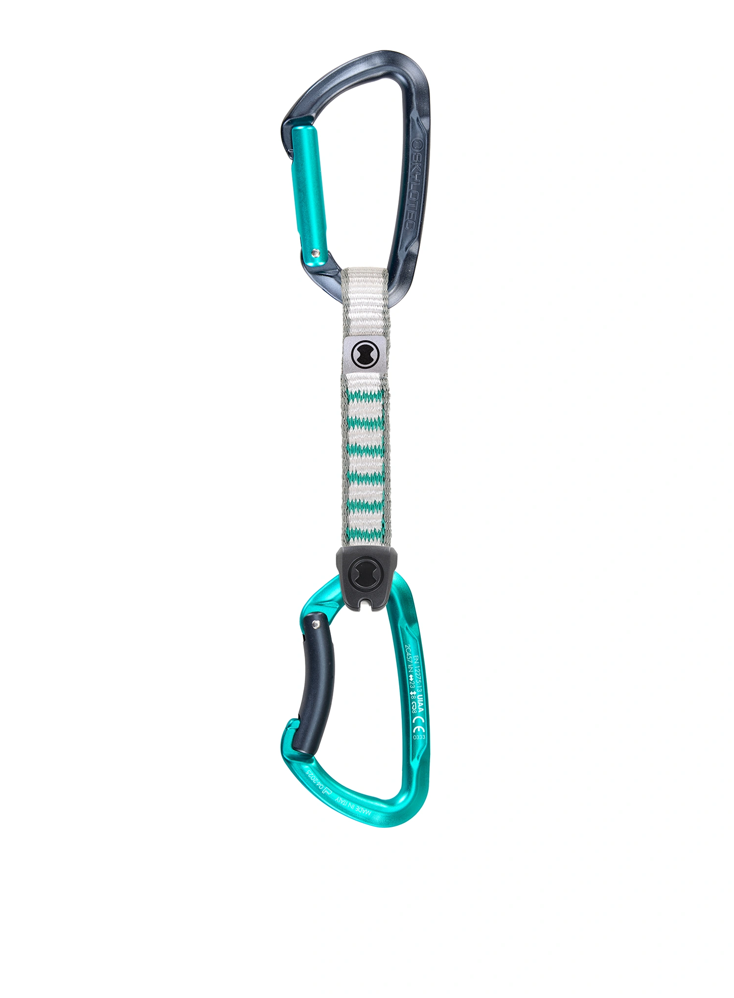 Bucle echipate SKYLOTEC Lime Set NY - 6 Pack 12 cm - anthracite/aquamarine