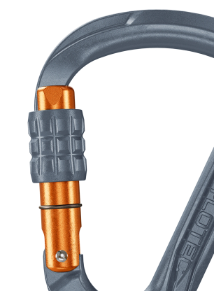 Carabiniera escalada SKYLOTEC Leger SG - grey/orange