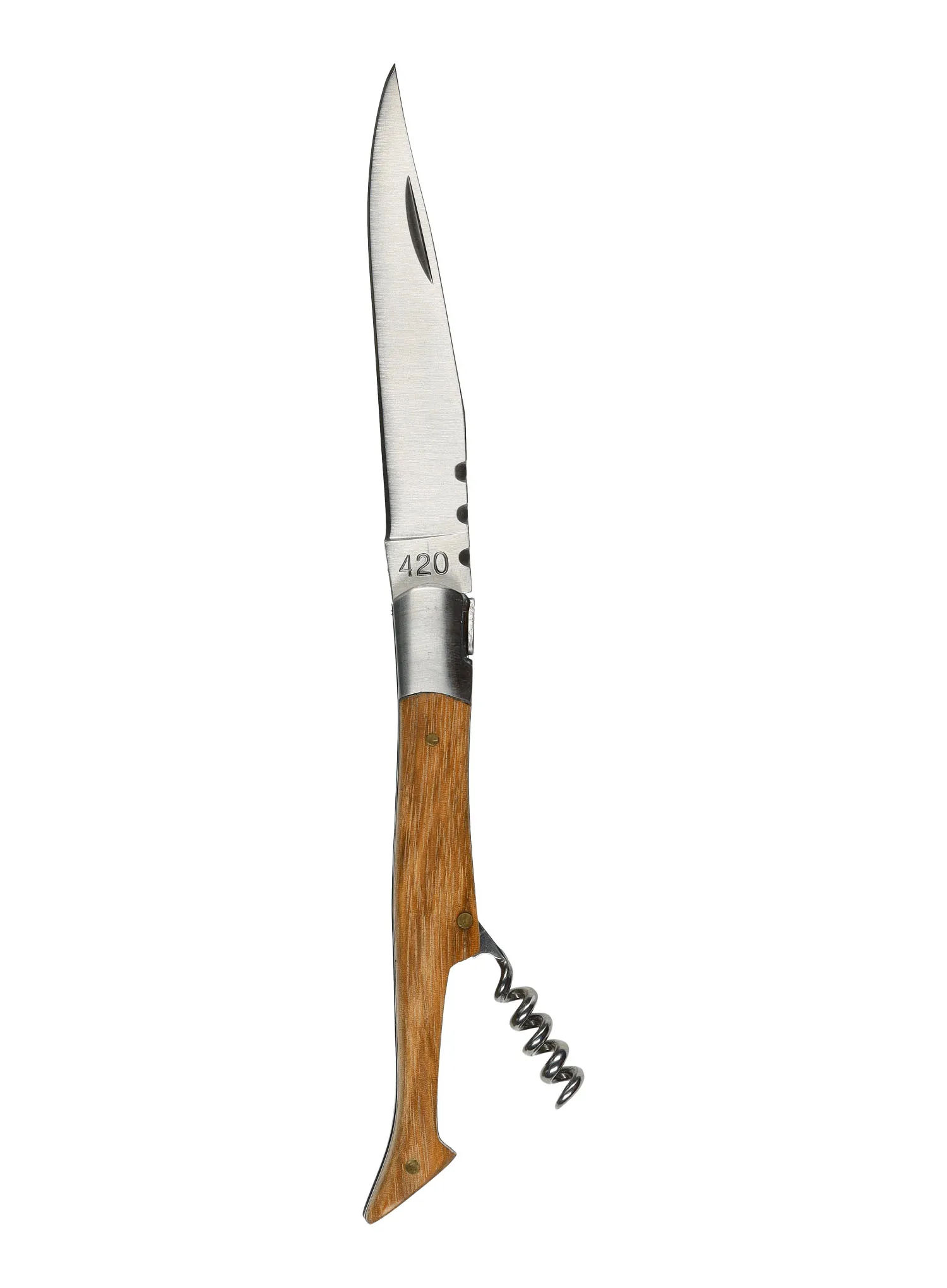 Cuțit de buzunar Baladeo Tradition 12 cm - zebrano/kork