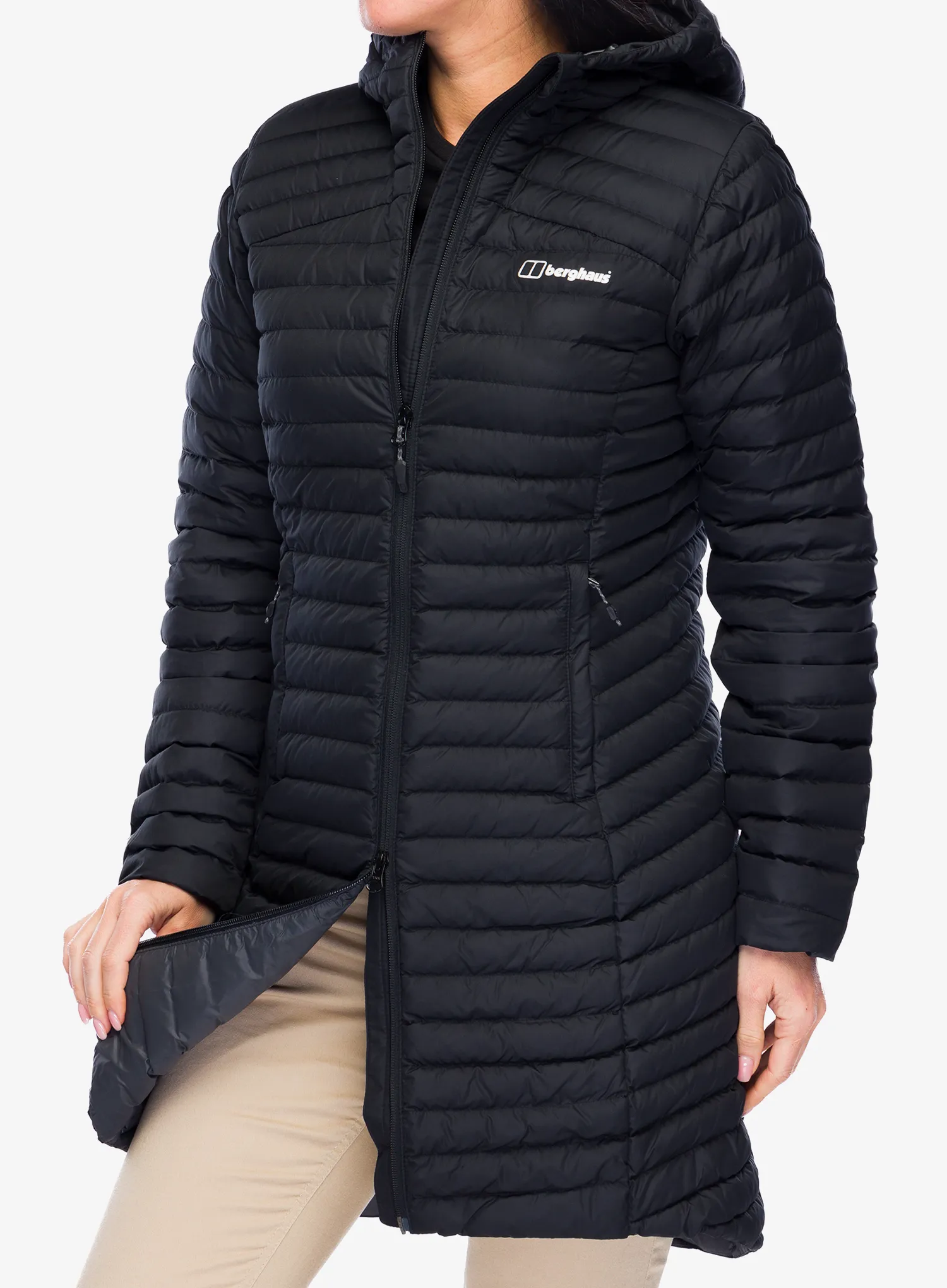Haina femei Berghaus Nula Micro Long Jacket - black/black