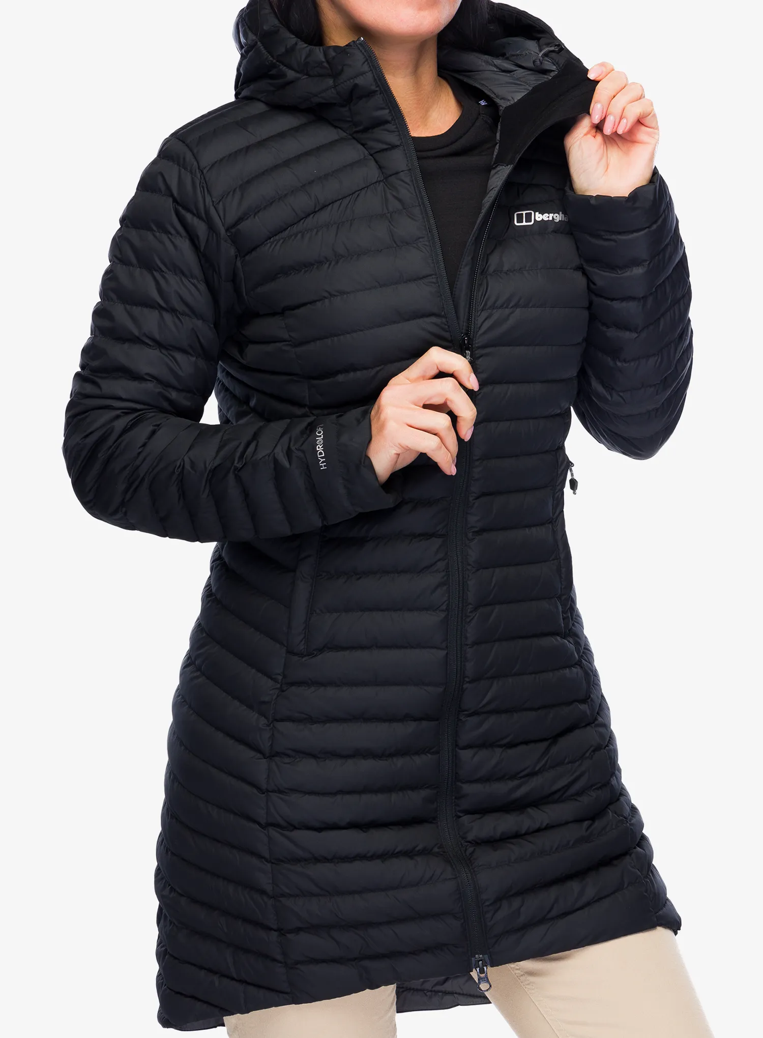 Haina femei Berghaus Nula Micro Long Jacket - black/black