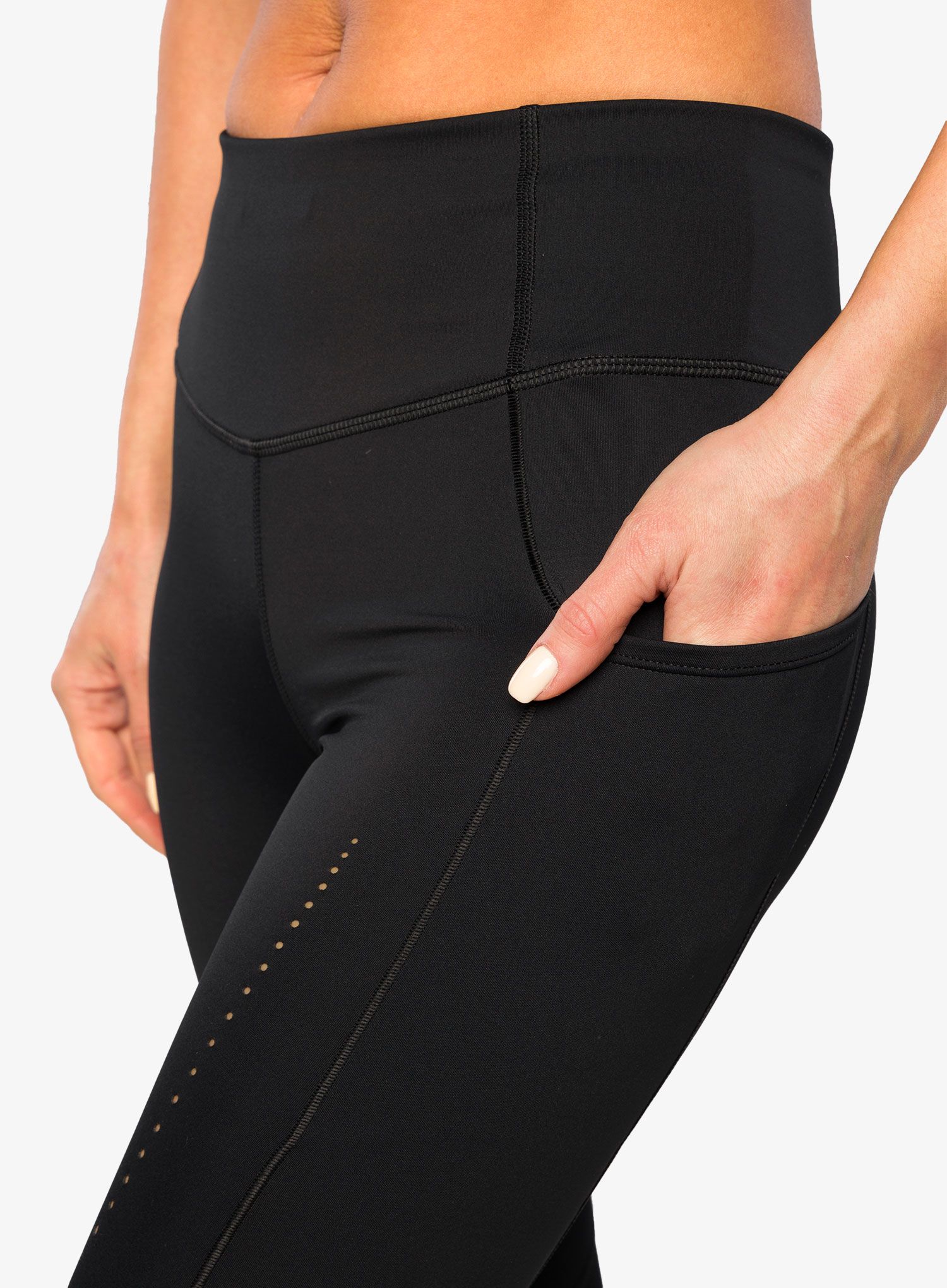 Colanti alergare femei Brooks Method 7/8 Tight - black
