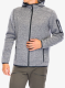 Jachetă fleece CMP Borgis Fix Hood Jacket - ice/titanio/nero
