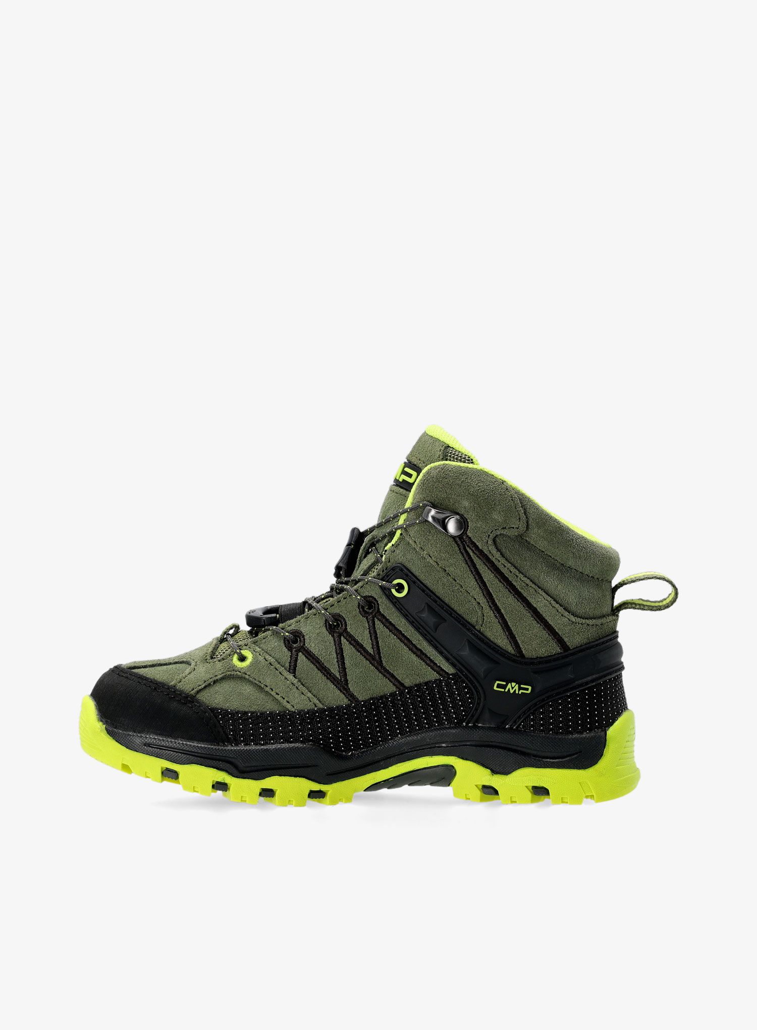 Pantofi pentru copii CMP Kids Rigel Mid Trekking Shoe WP - basic green