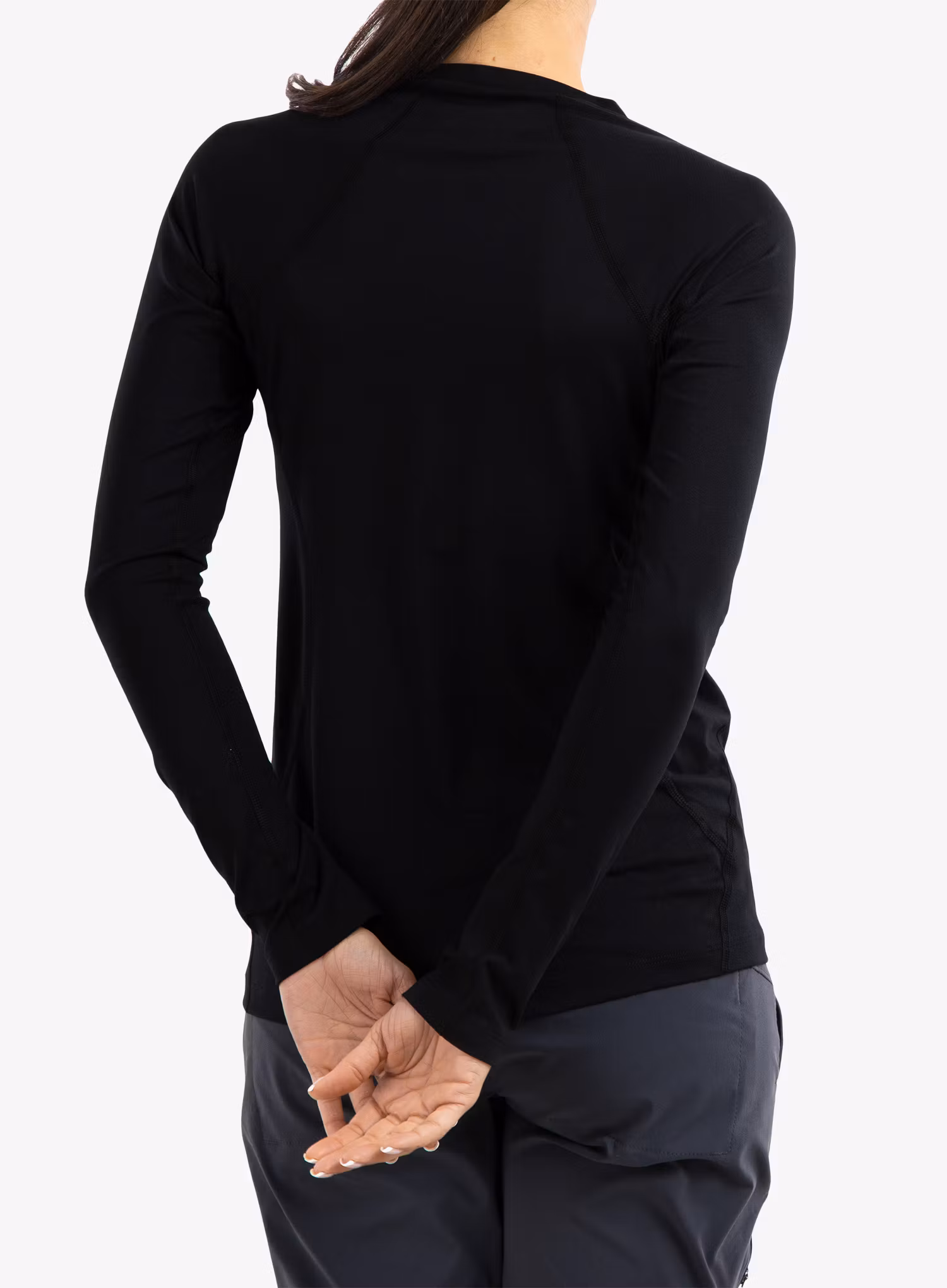 Bluza de corp femei Columbia Midweight Stretch L/S Top - black/black