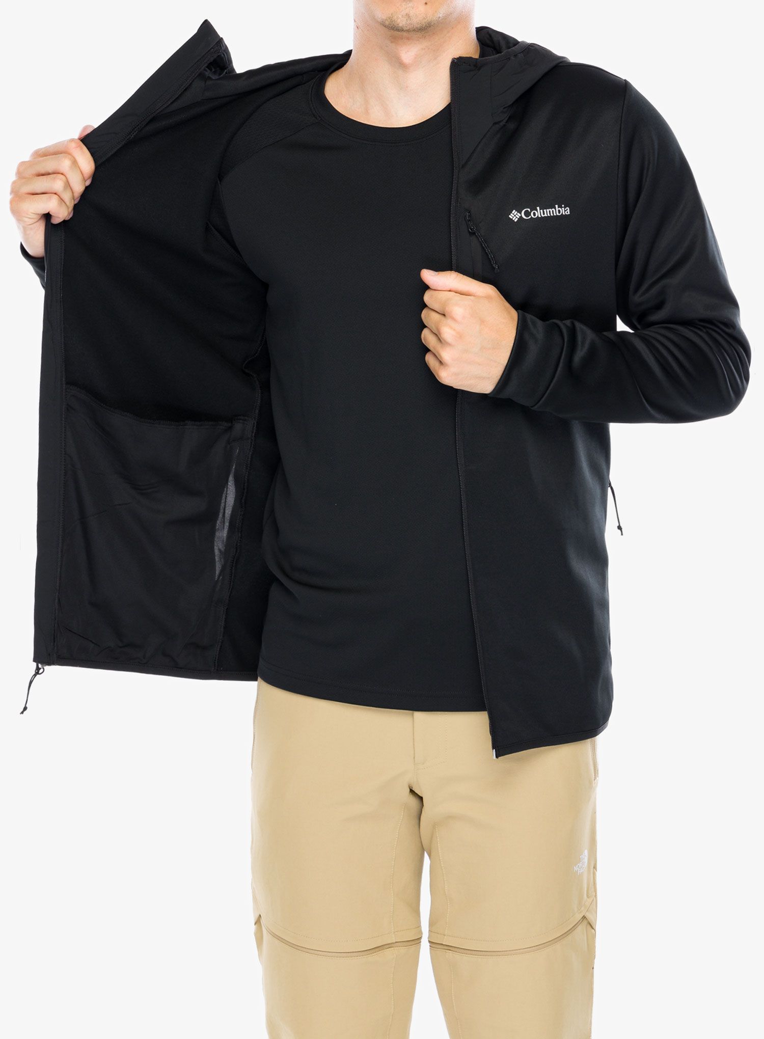 Hanorac cu gluga Columbia Tech Fleece Full Zip Hoodie - black