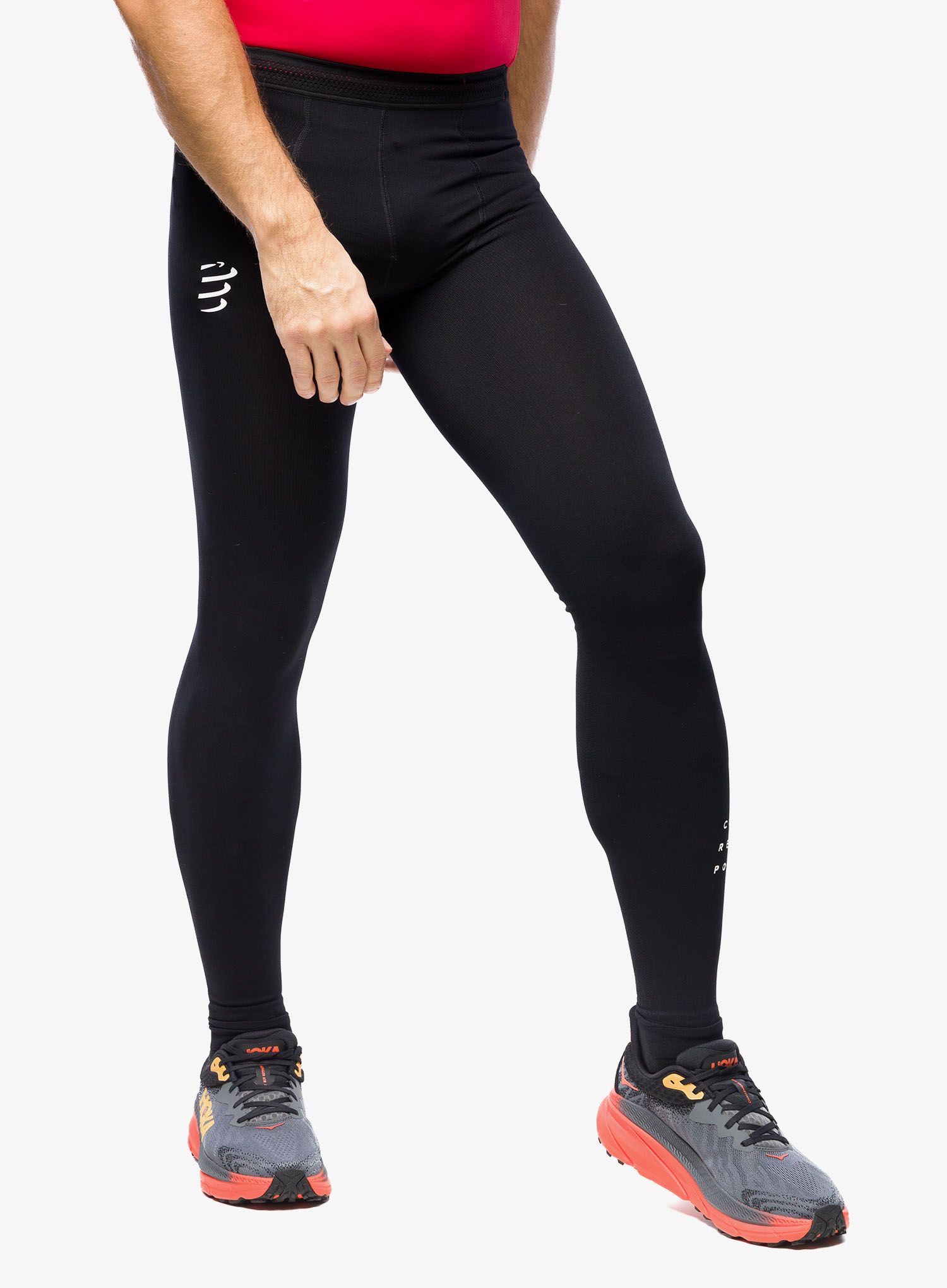 Colanti alergare Compressport Under Control Full Tight - black