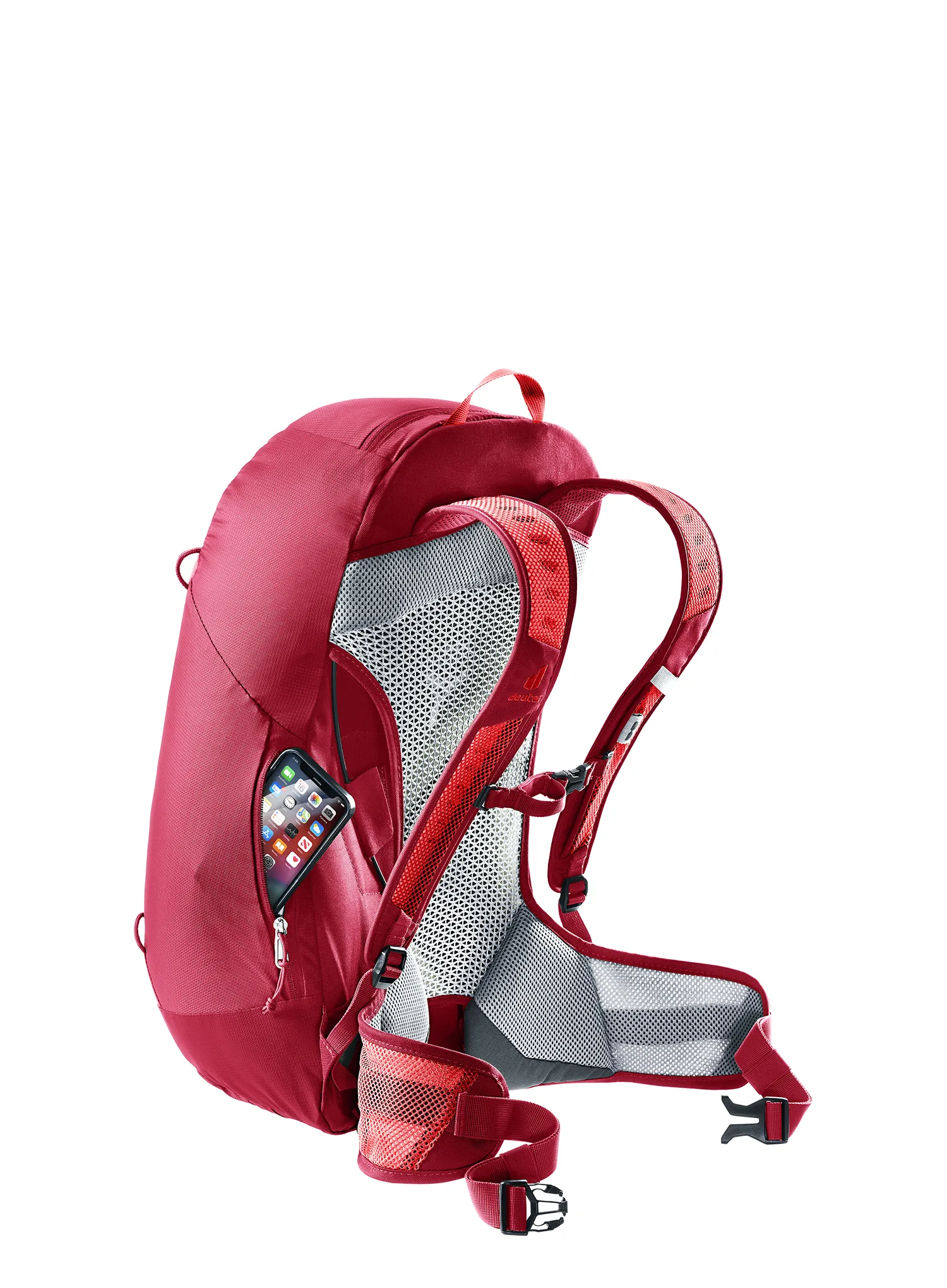 Rucsac drumetie cu plasa Deuter AC Lite 23 - cherry/masala