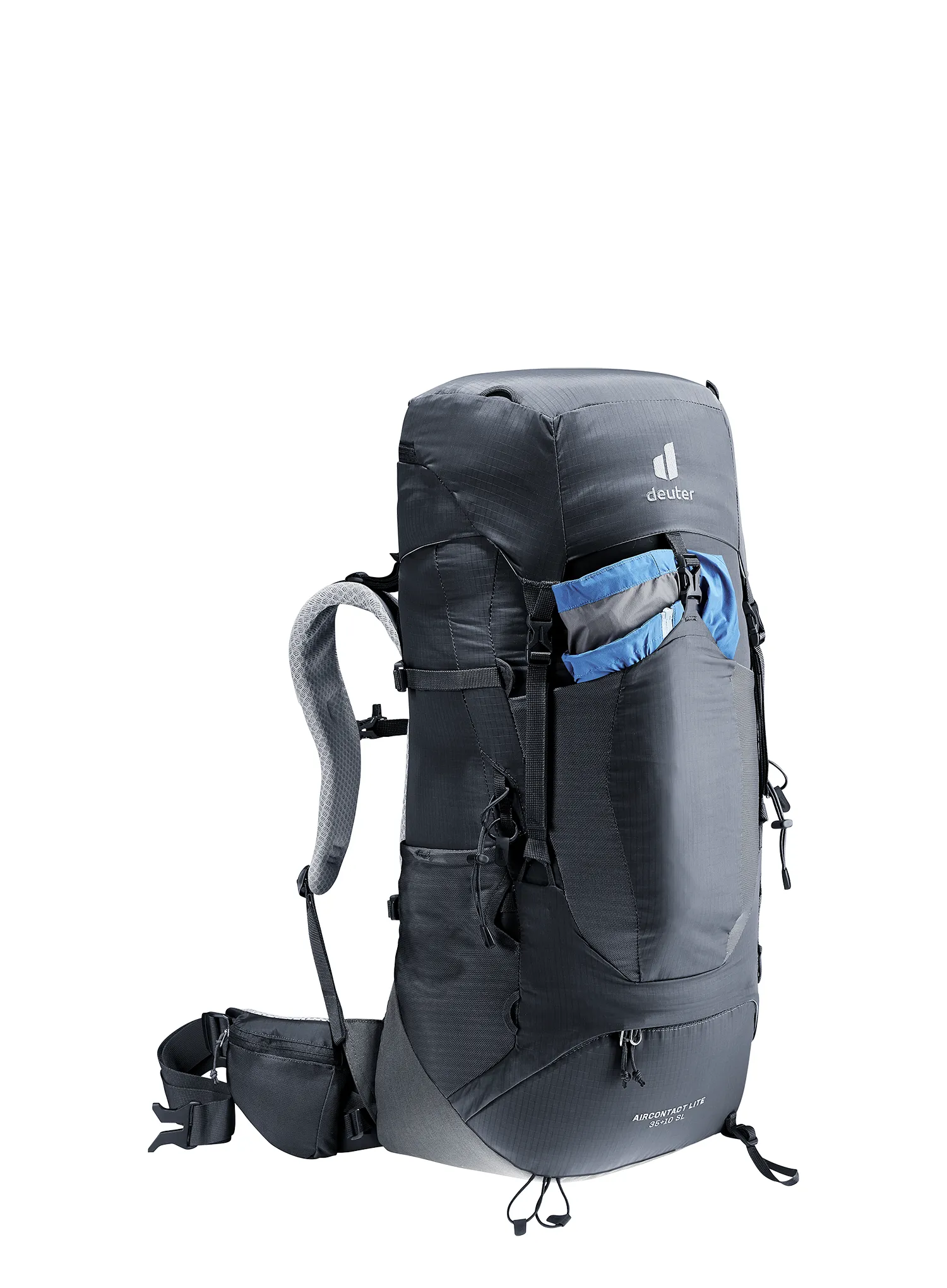 Rucsac trekking femei Deuter Aircontact Lite 35 + 10 SL - black/graphite