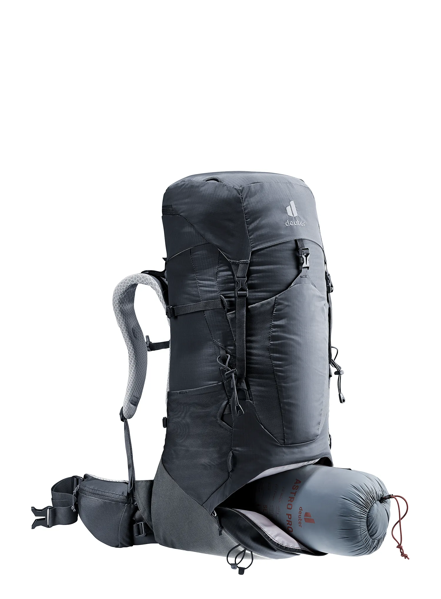Rucsac trekking femei Deuter Aircontact Lite 35 + 10 SL - black/graphite