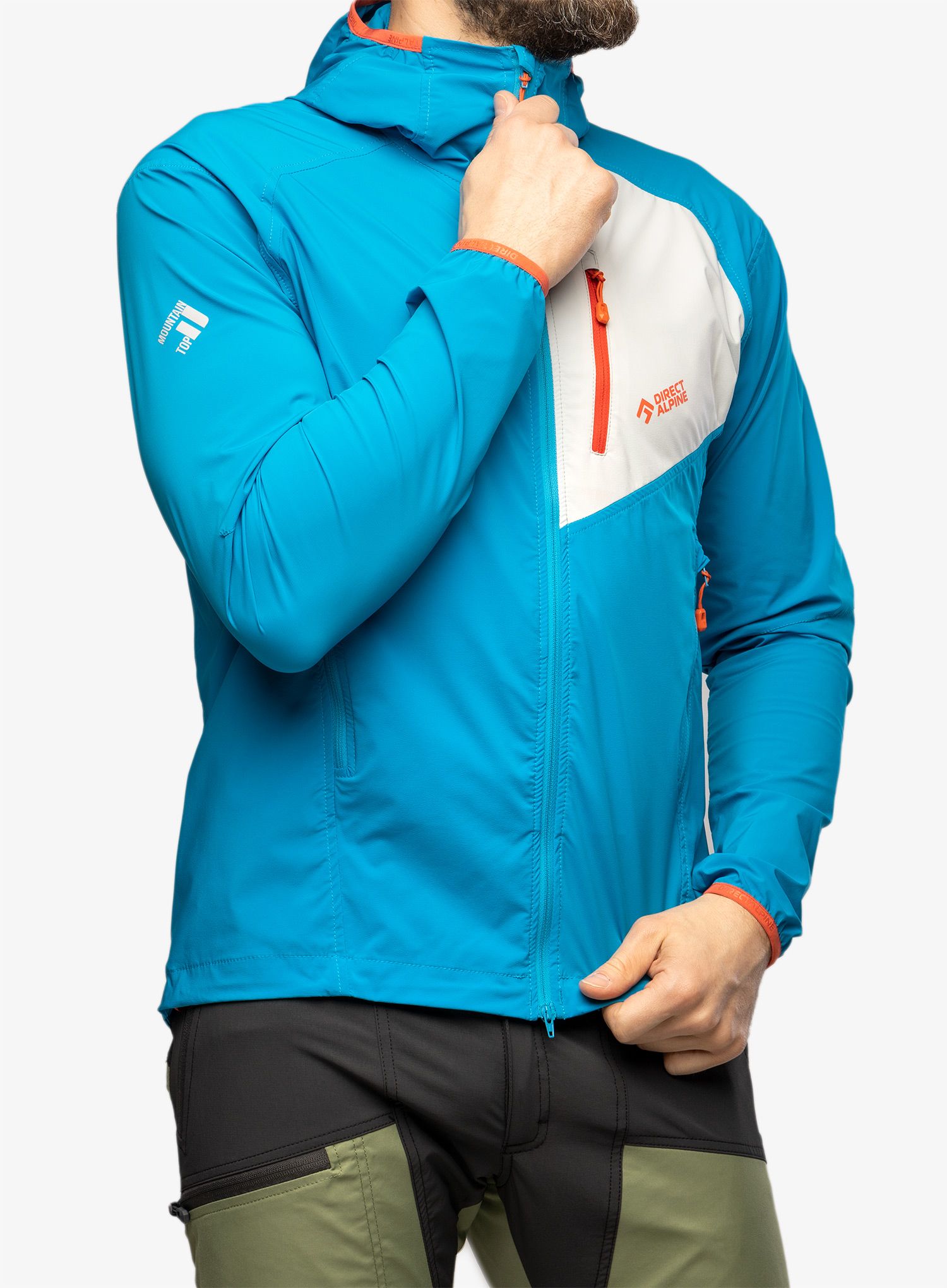 Geaca de vant Direct Alpine Dru Light - ocean/grey
