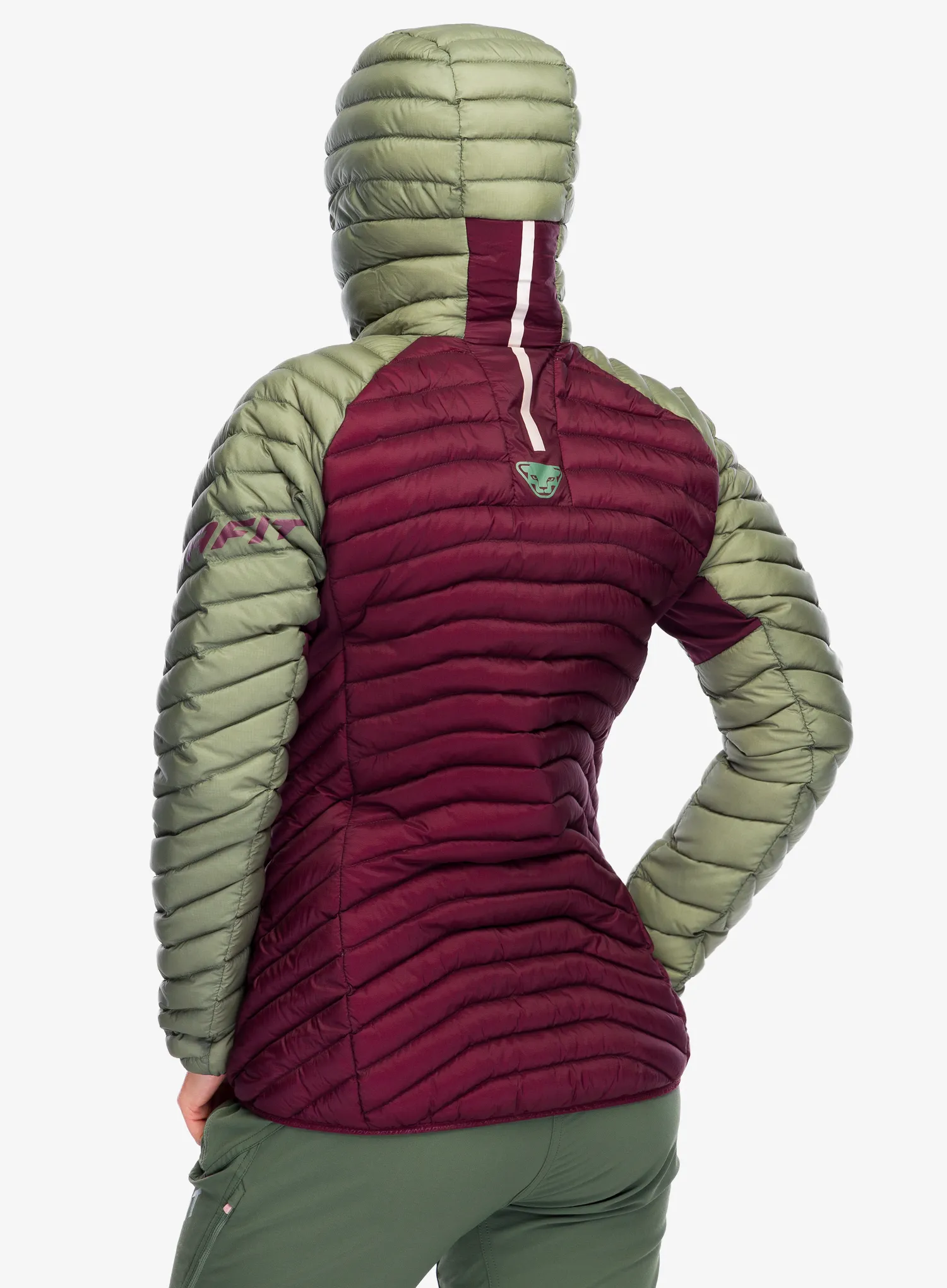 Geaca matlasata femei Dynafit Radical Down Hooded Jacket - sage