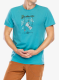 Tricou cu imprimeu E9 Bond - turquoise