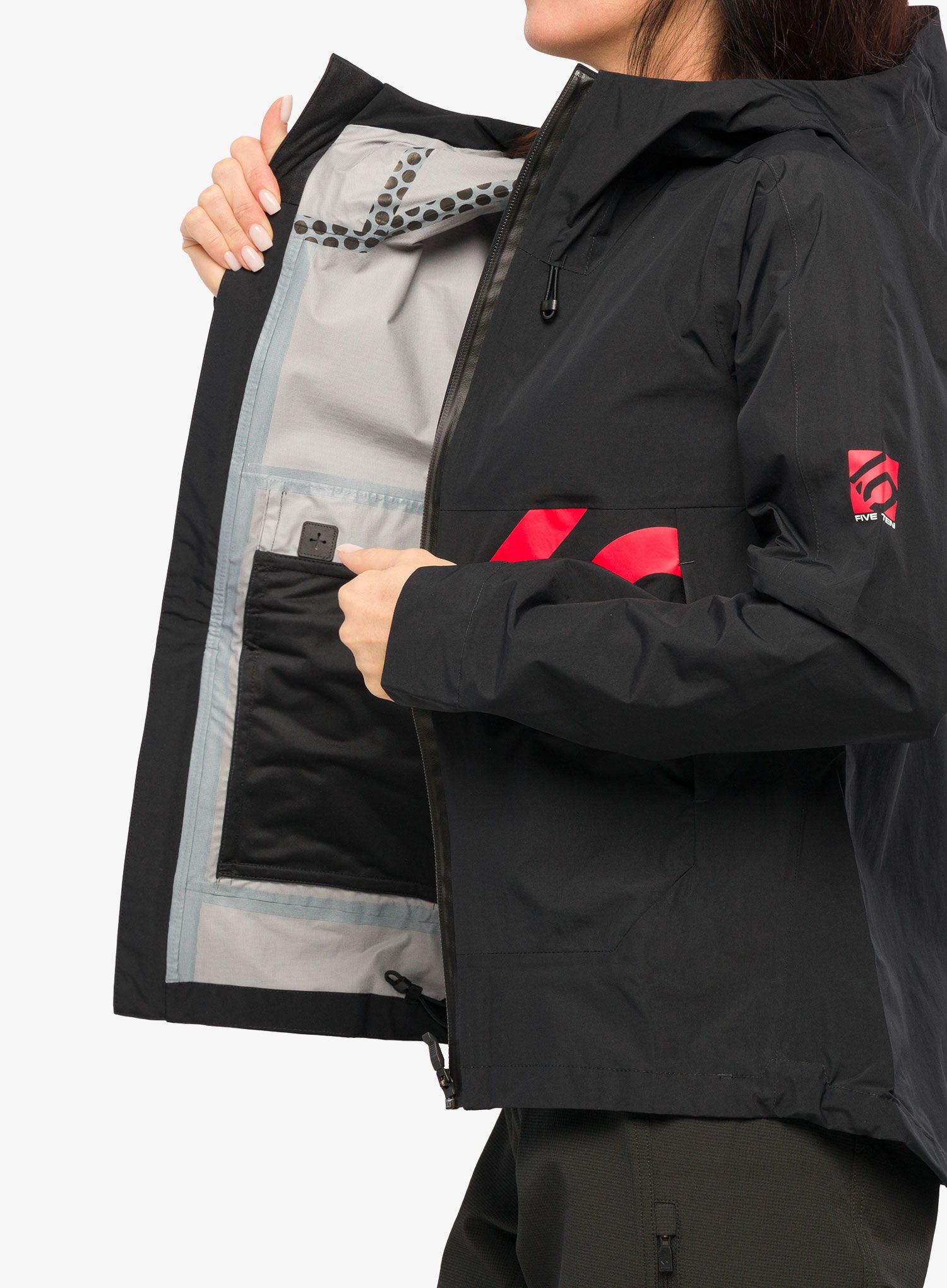 Geaca ciclism femei Five Ten Bike All-Mountain Rain Jacket - black