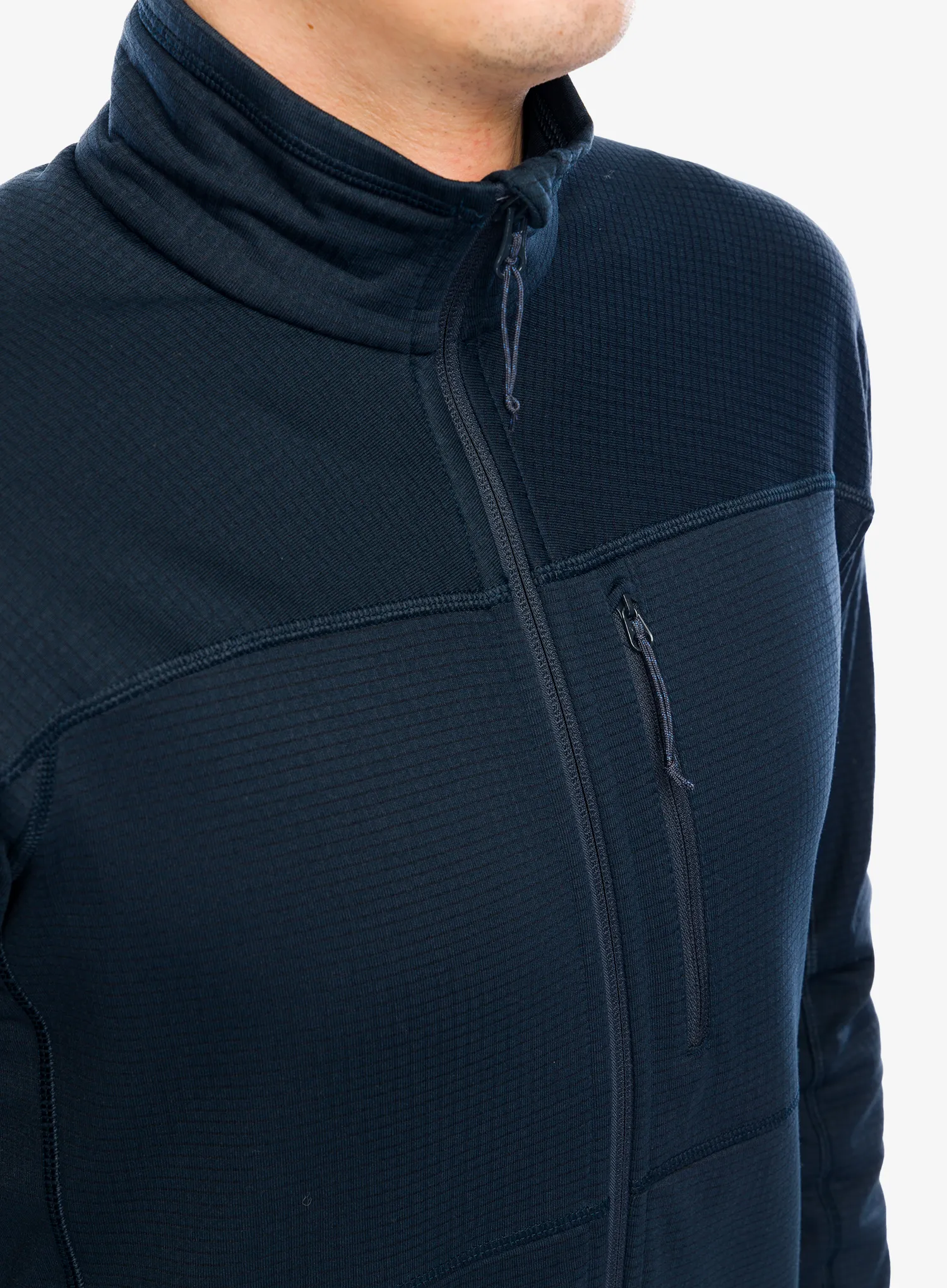 Hanorac descheiat Fjallraven Abisko Lite Fleece Jacket - dark navy