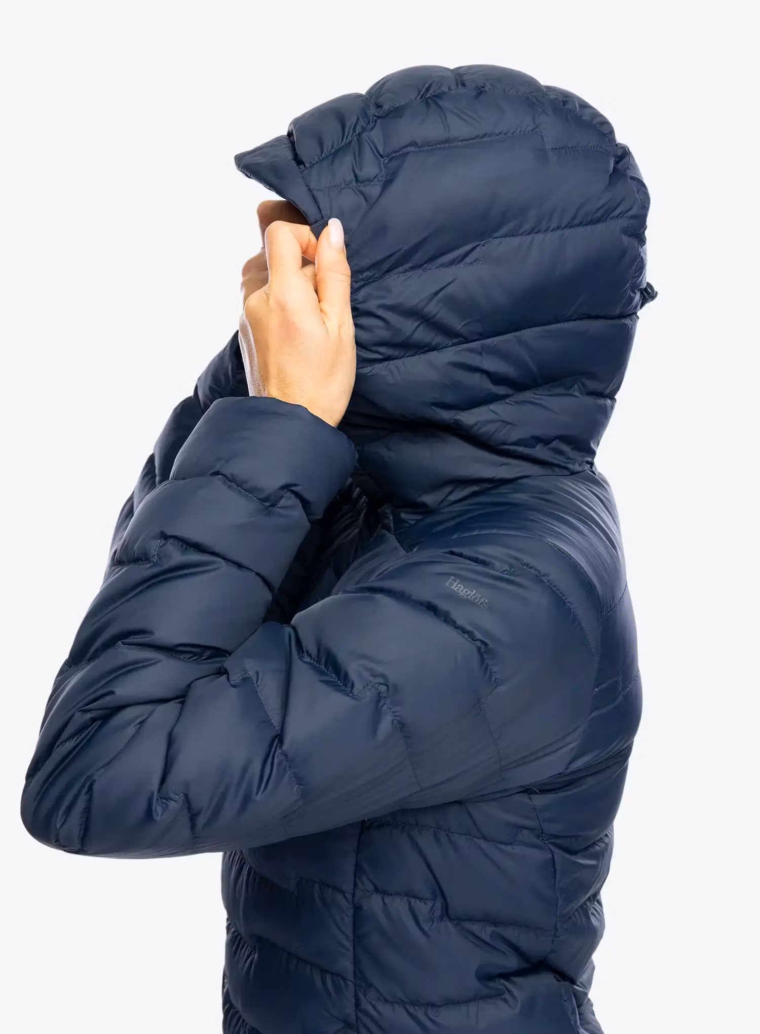 Geaca matlasata femei Haglofs ROC Flash Down Hood - tarn blue
