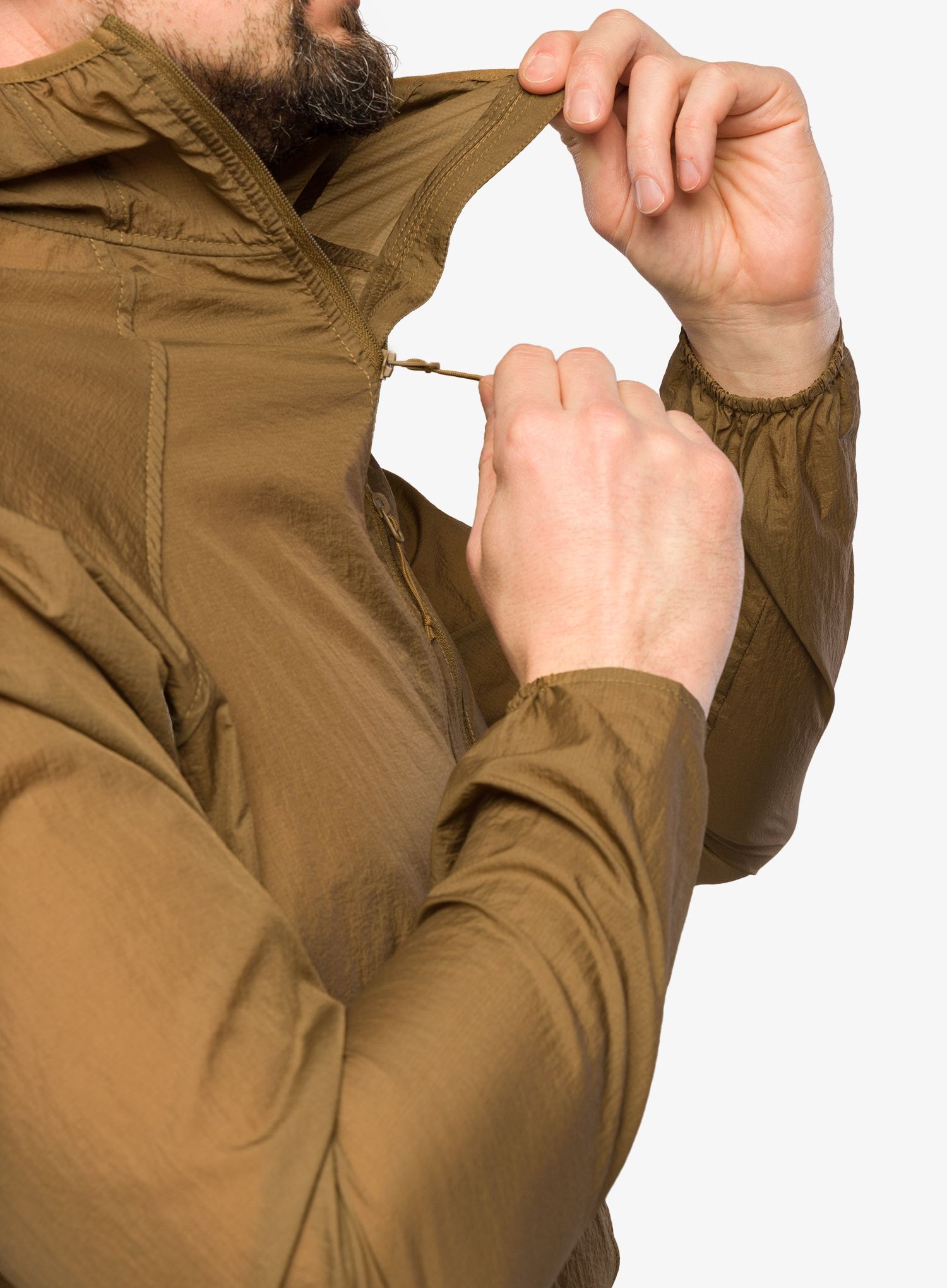 Geaca de vant Helikon-Tex Tramontane Wind Jacket WindPack - coyote